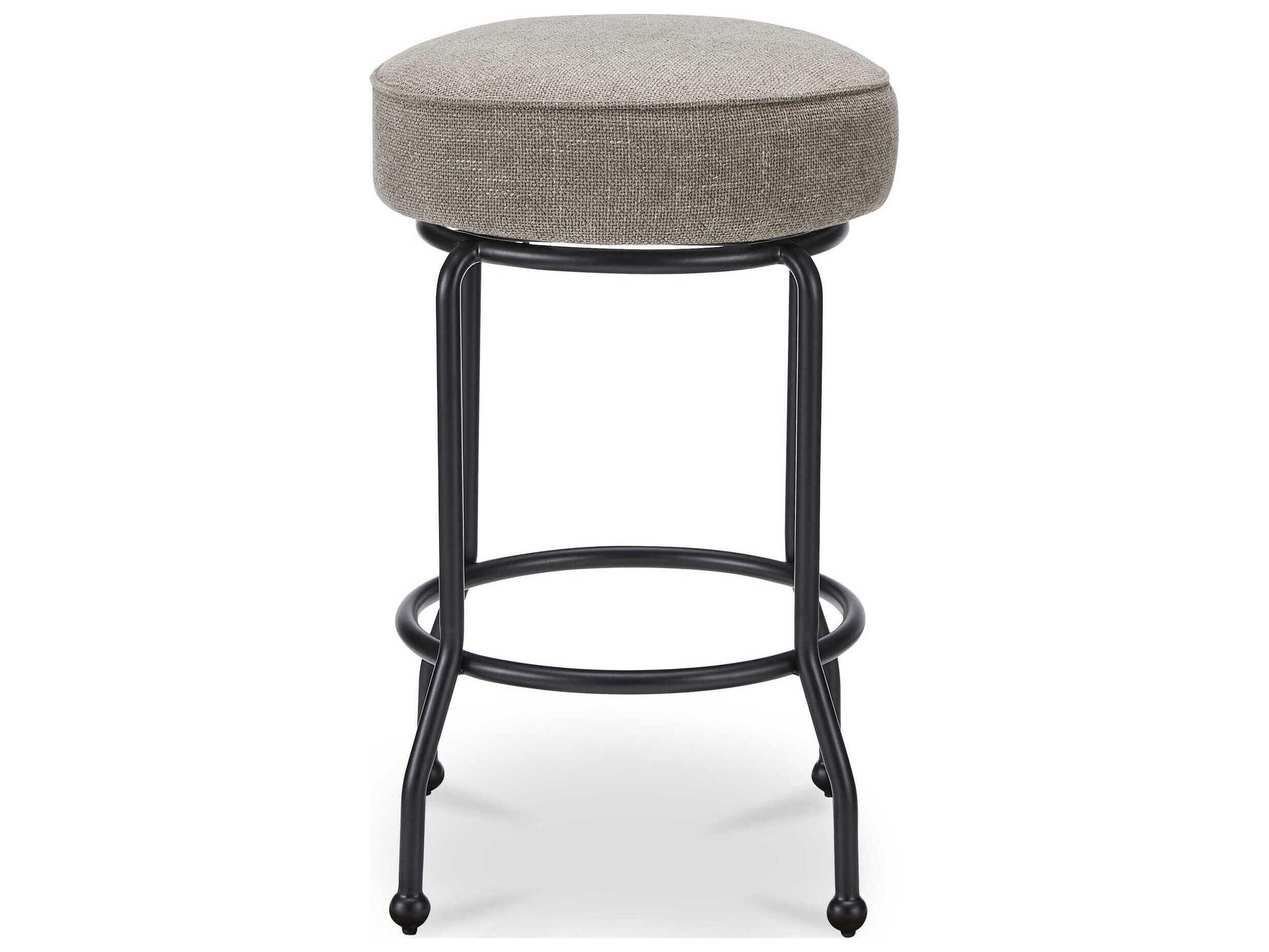 Moe's Home Kelsey Brown Upholstered Swivel Plywood Counter Stool