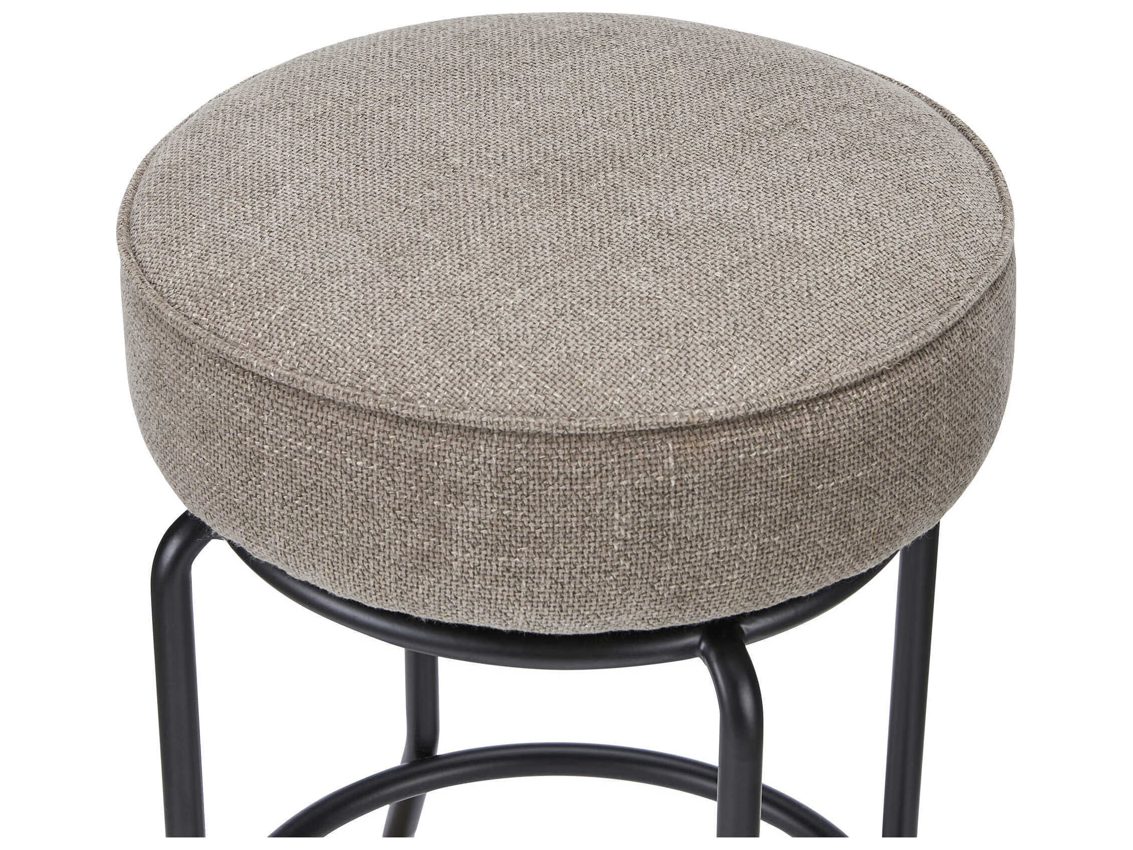 Moe's Home Kelsey Brown Upholstered Swivel Plywood Counter Stool