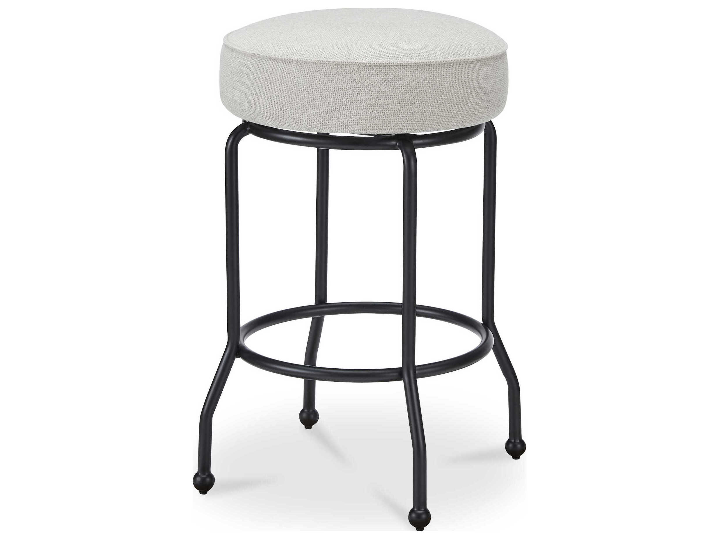 Moe's Home Kelsey Beige Upholstered Swivel Plywood Counter Stool