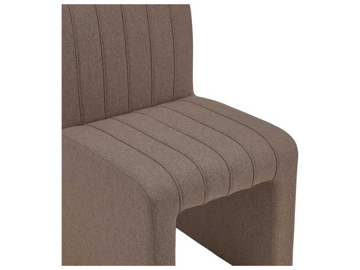 Moe's Home Sally Brown Upholstered Armless Dining Chair