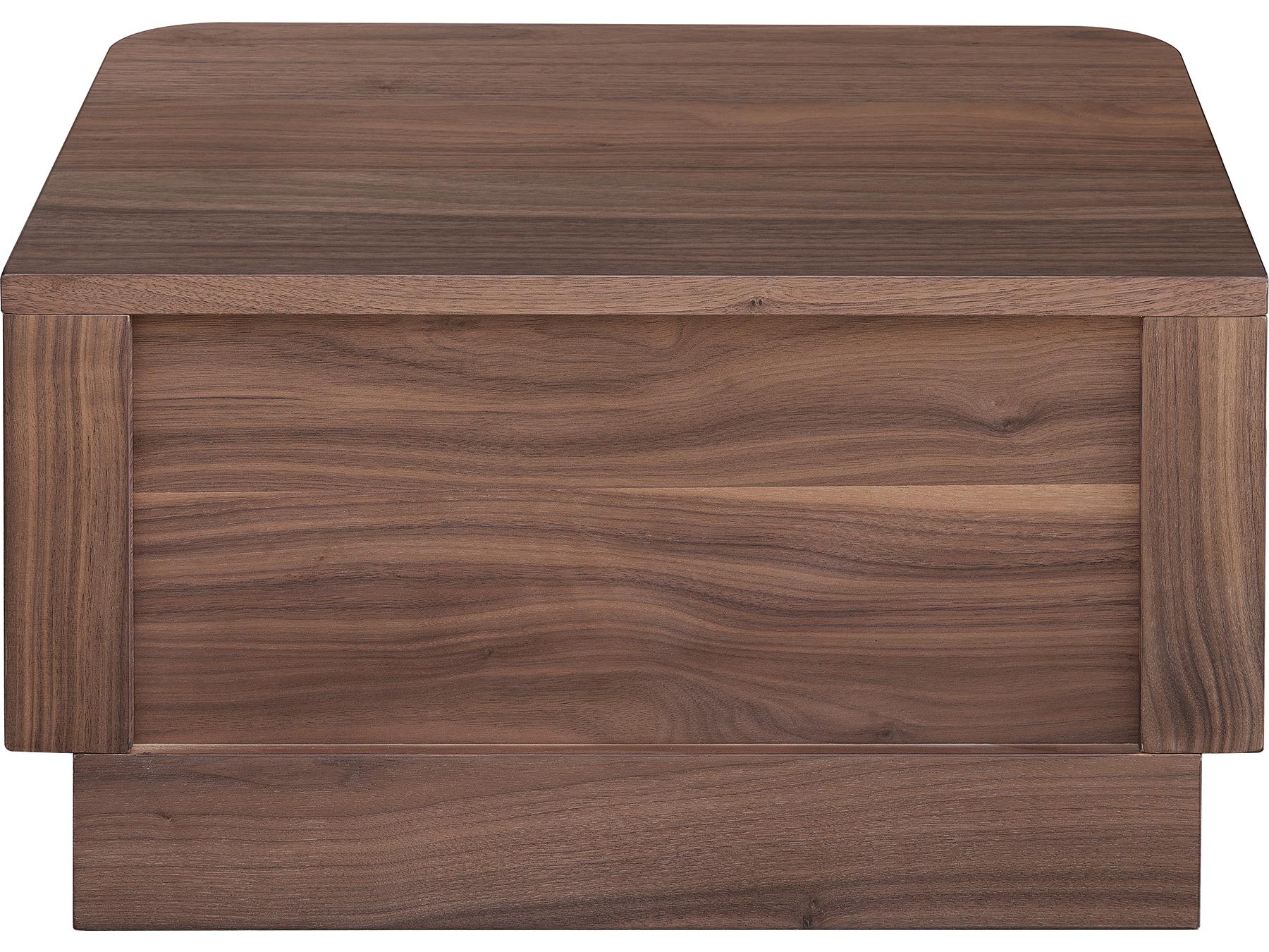 Moe's Home Round Off 1-Drawer Rubberwood Nightstand