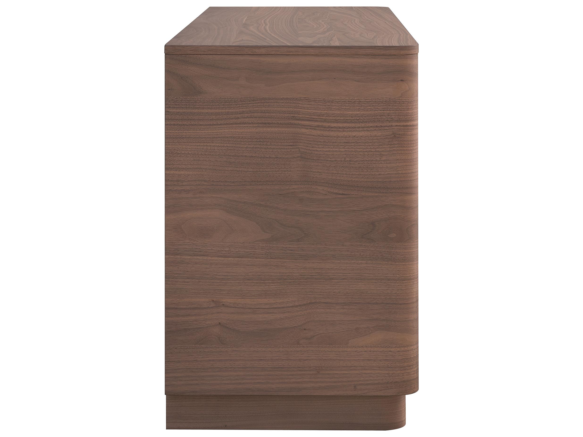 Moe's Home Round Off 6-Drawers Rubberwood Double Dresser