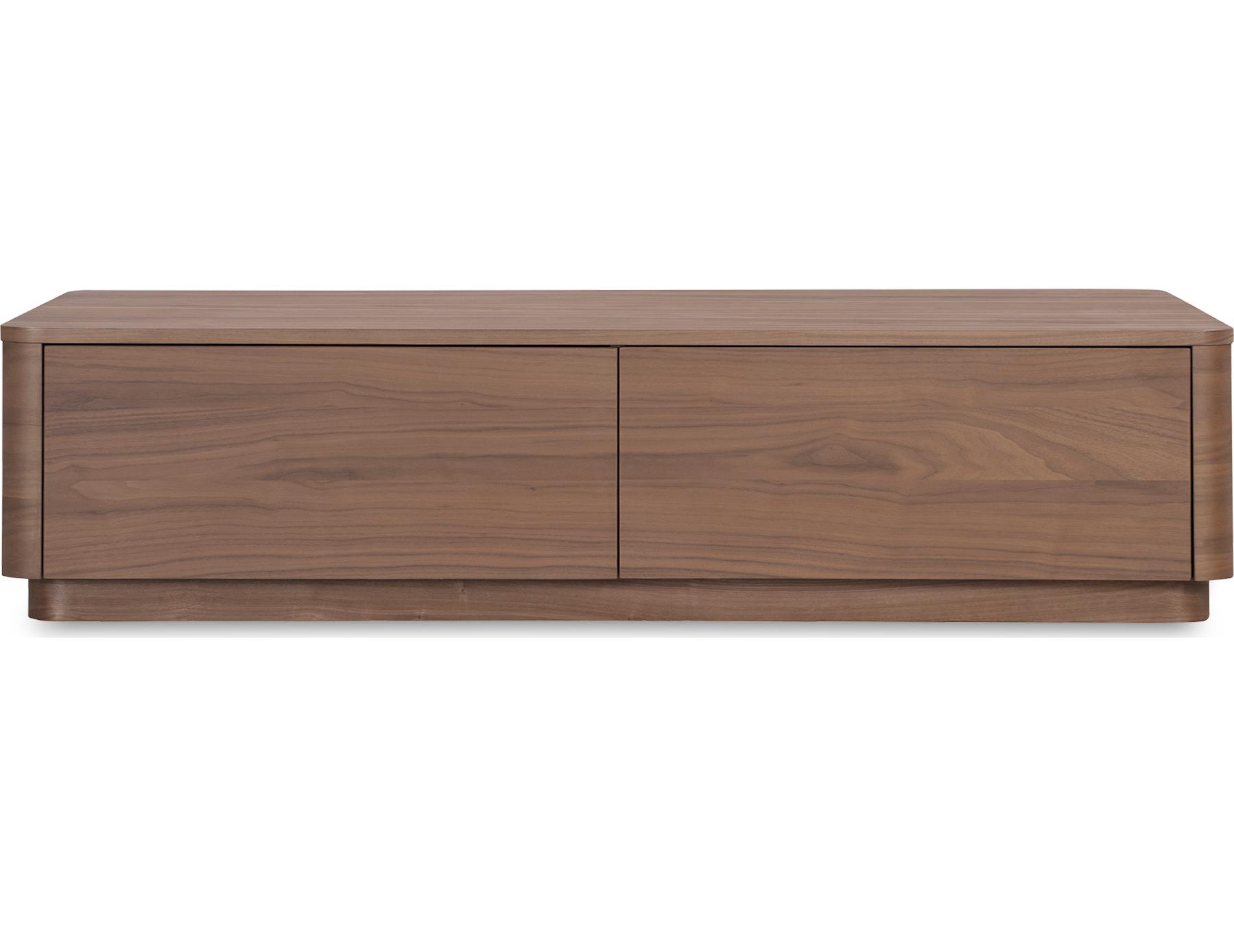 Moe's Home Round Off Rectangular Wood Brown Coffee Table