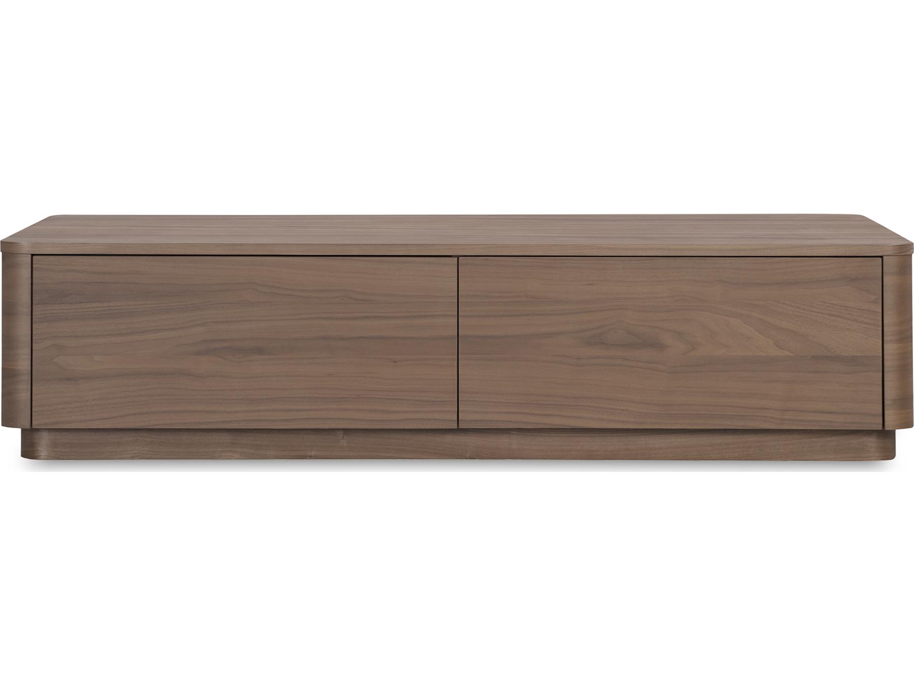 Moe's Home Round Off Rectangular Wood Brown Coffee Table