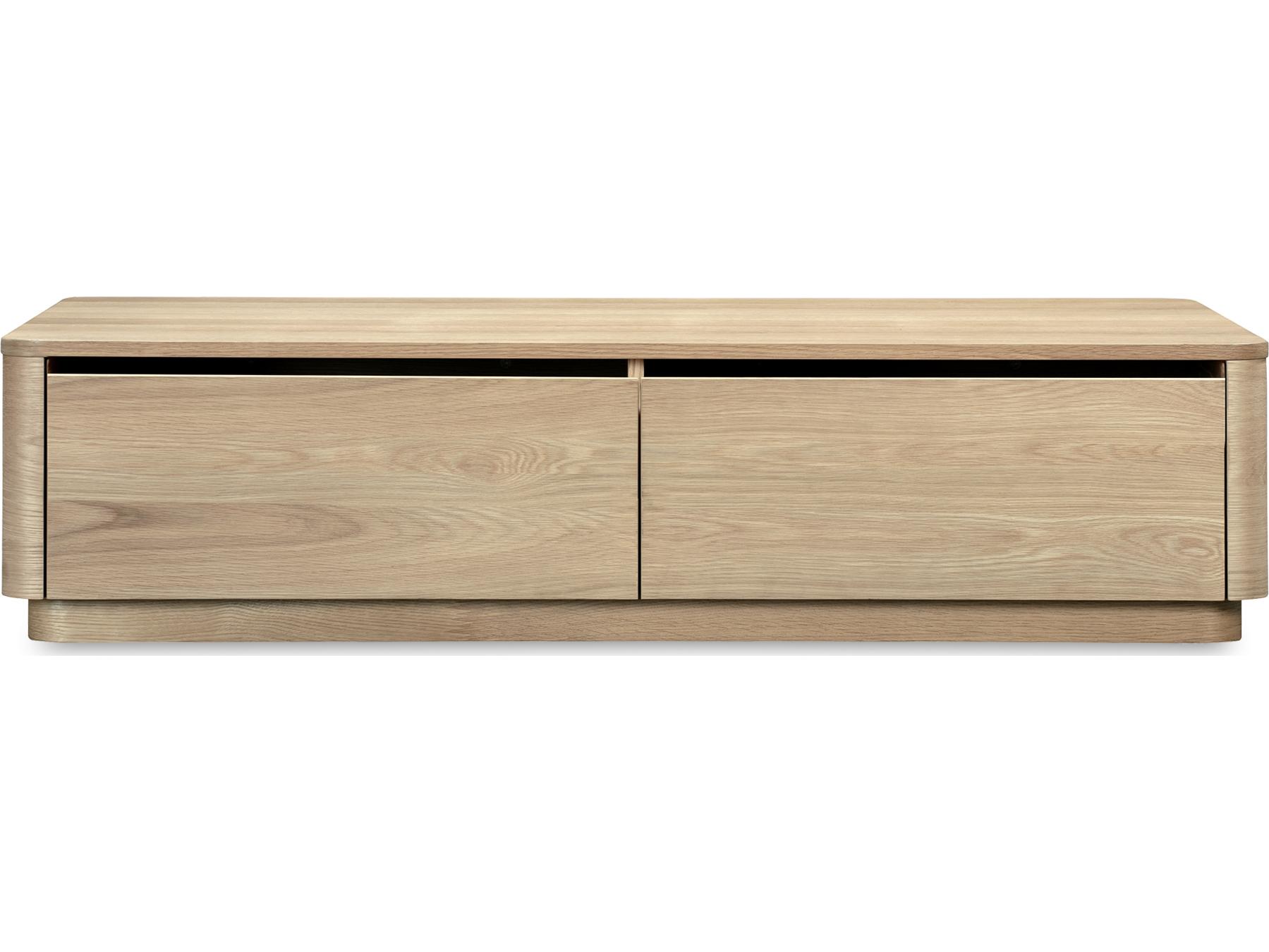 Moe's Home Round Off Rectangular Wood Natural Coffee Table