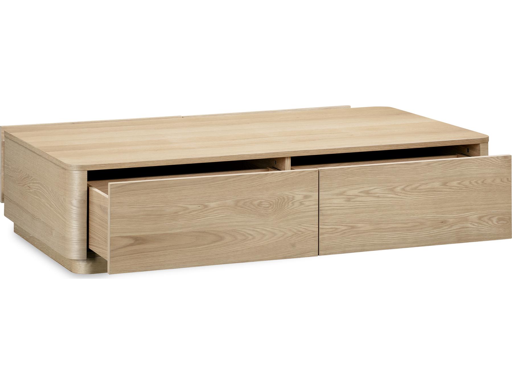 Moe's Home Round Off Rectangular Wood Natural Coffee Table