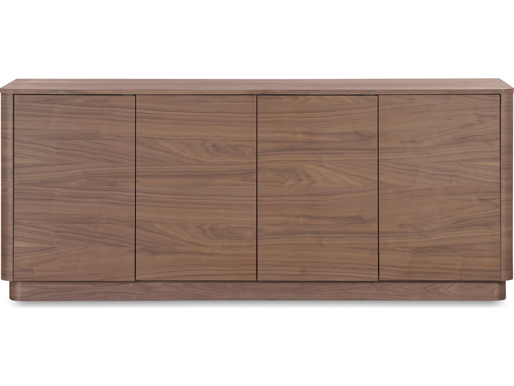 Moe's Home Round Off 72" Rubberwood Brown Sideboard