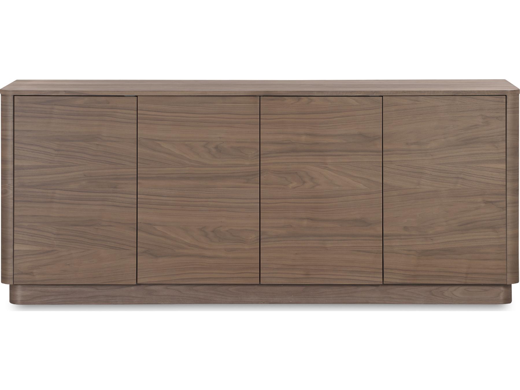Moe's Home Round Off 72" Rubberwood Brown Sideboard