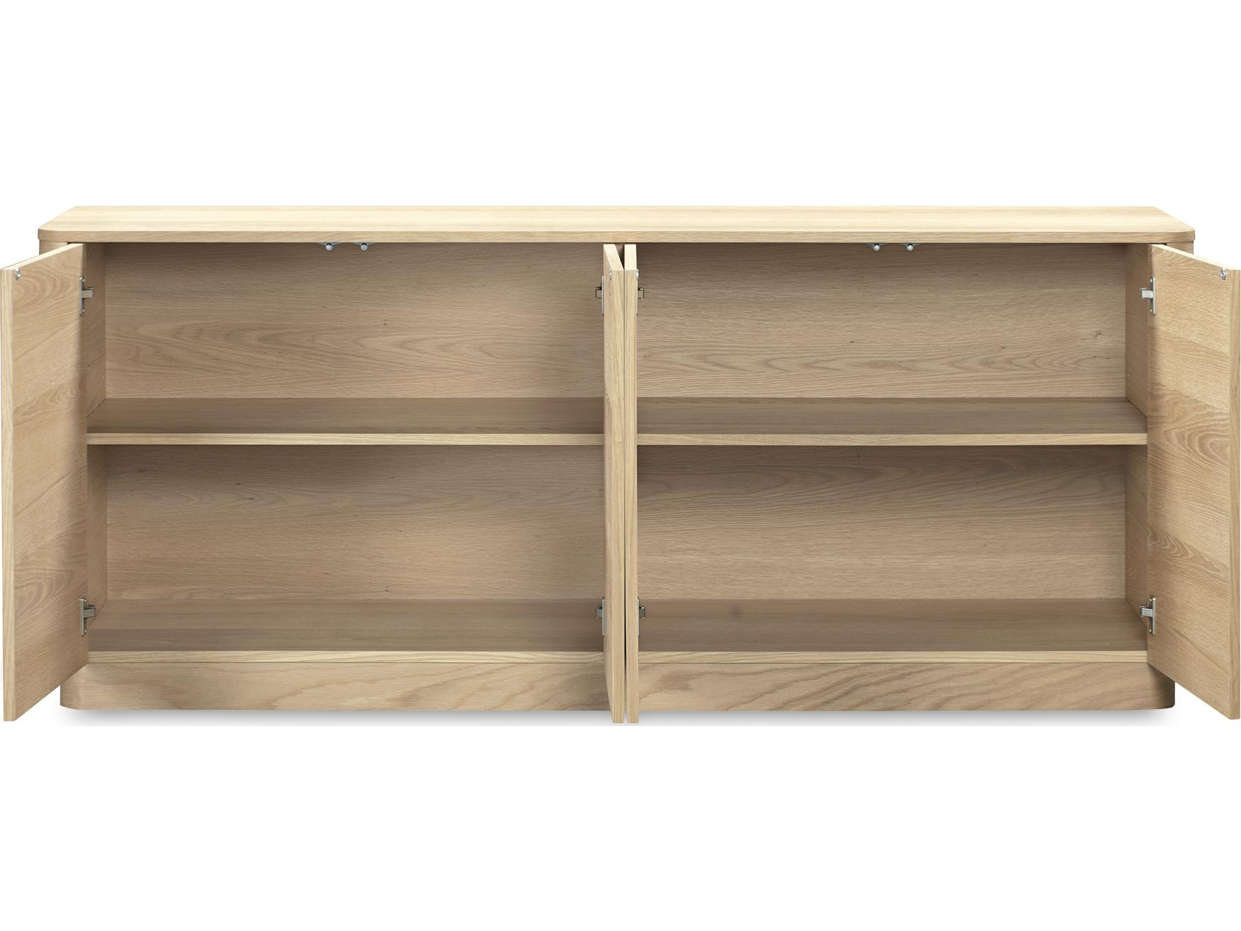 Moe's Home Round Off 72" Oak Wood Natural Sideboard