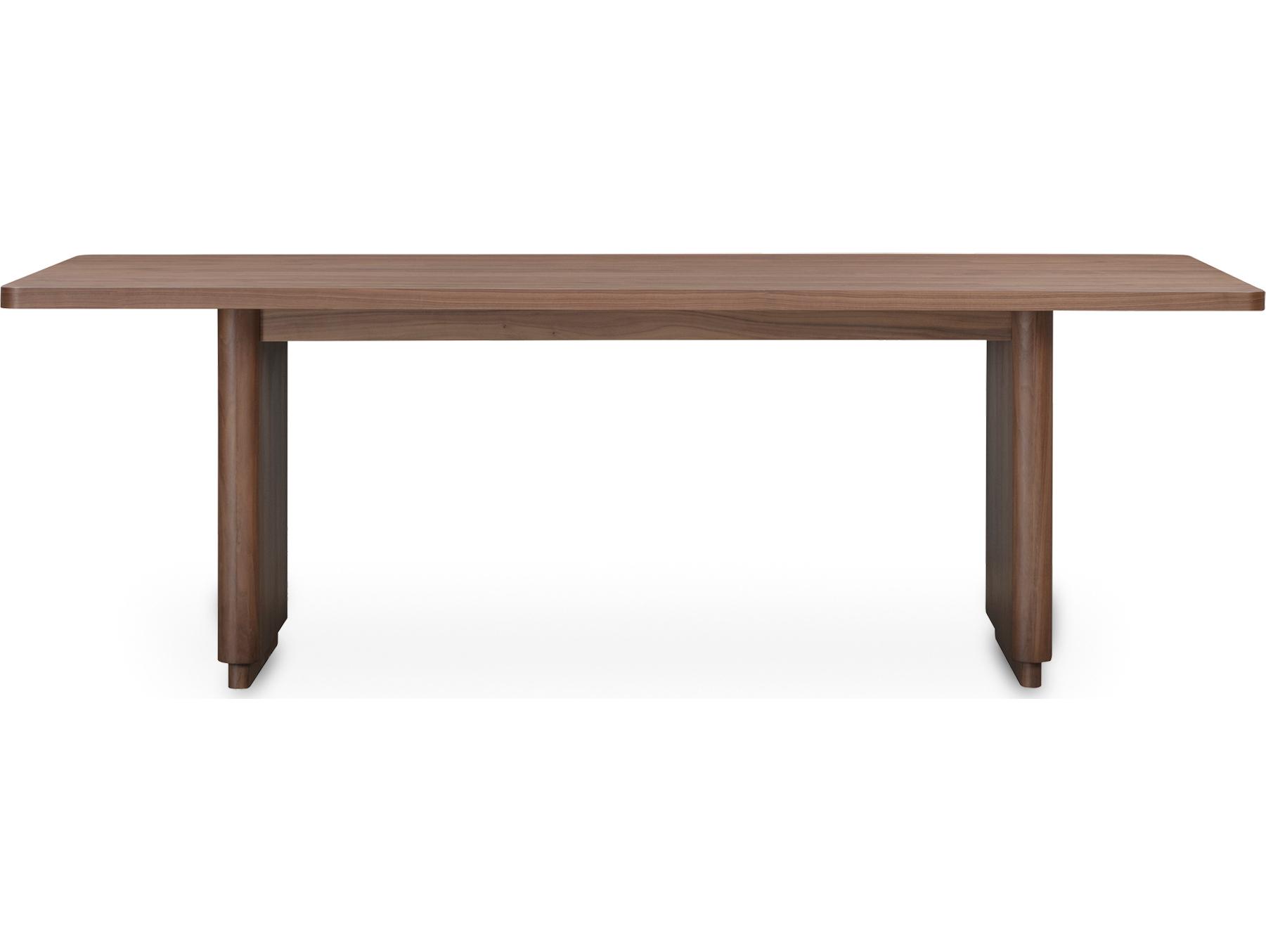 Moe's Home Round Off Rectangular Wood Brown Dining Table