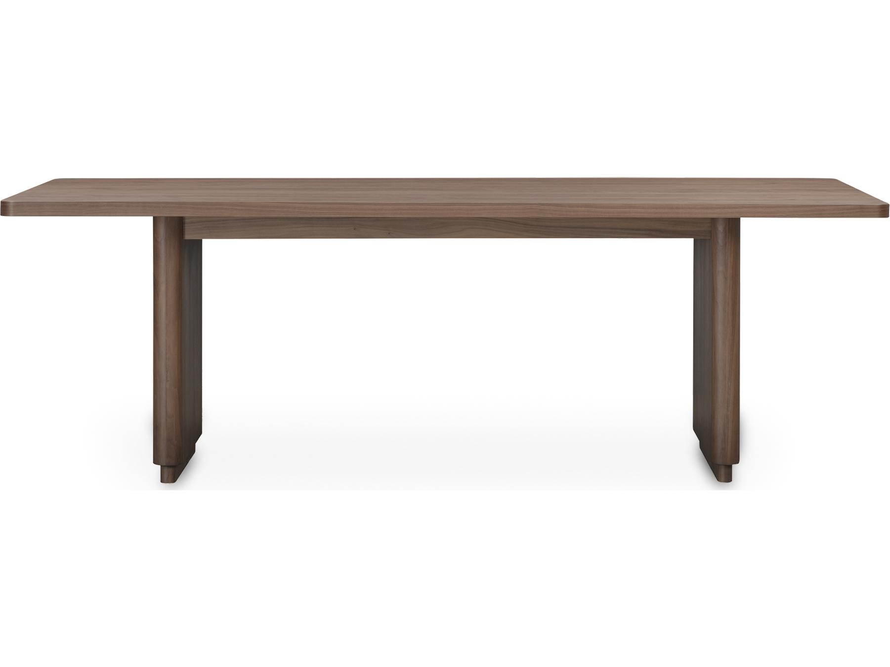 Moe's Home Round Off Rectangular Wood Brown Dining Table