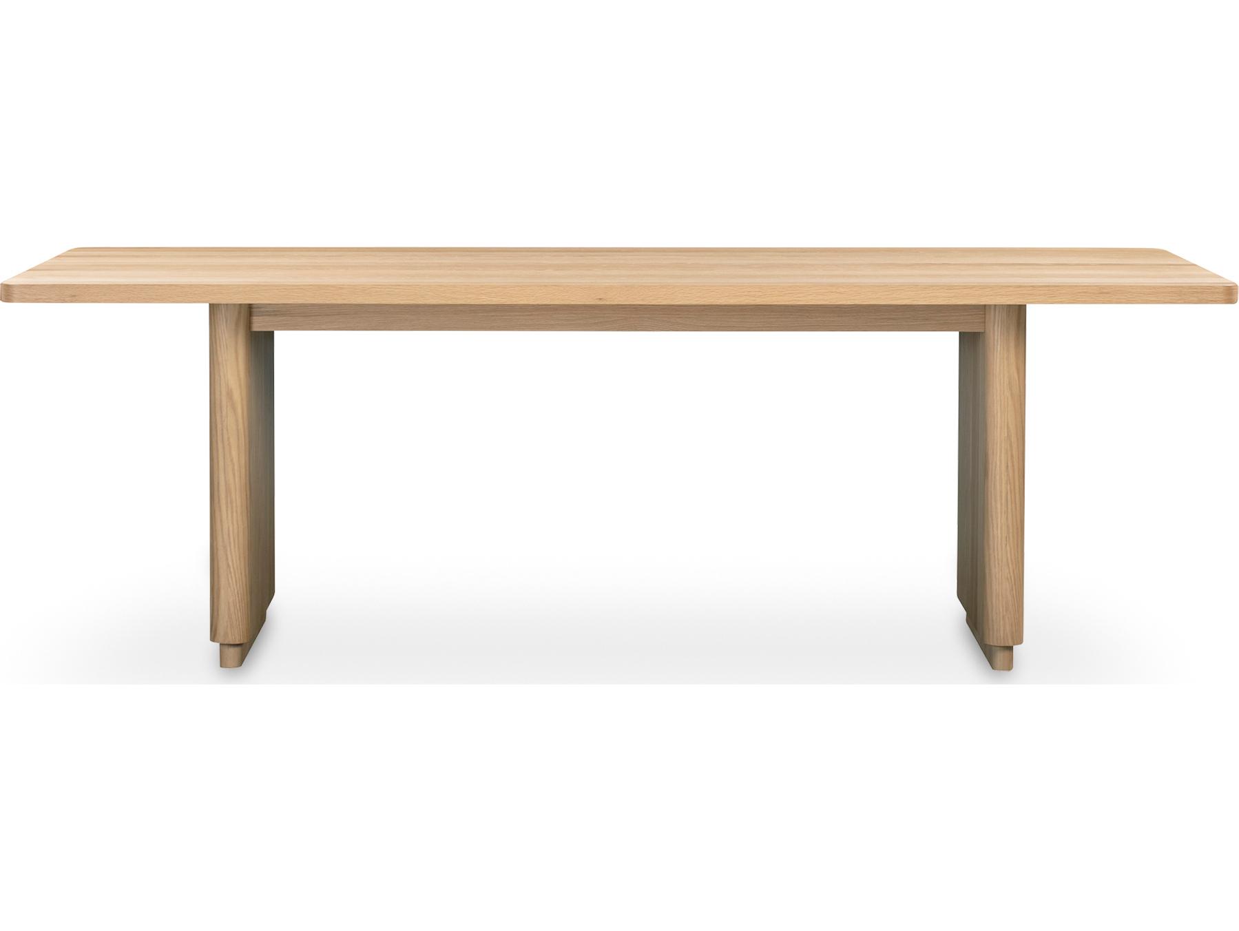 Moe's Home Round Off Rectangular Wood Natural Dining Table