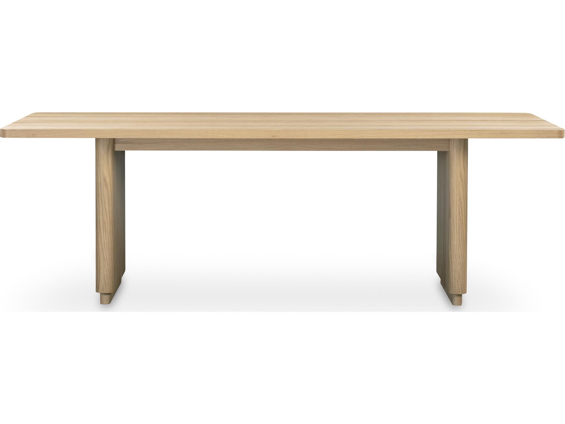 Moe's Home Round Off Rectangular Wood Natural Dining Table