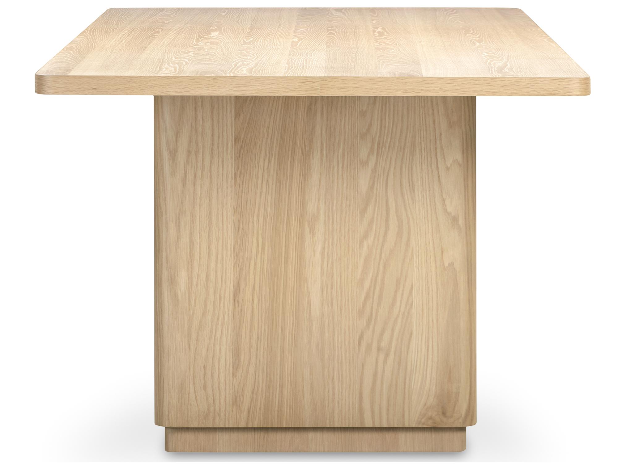 Moe's Home Round Off Rectangular Wood Natural Dining Table