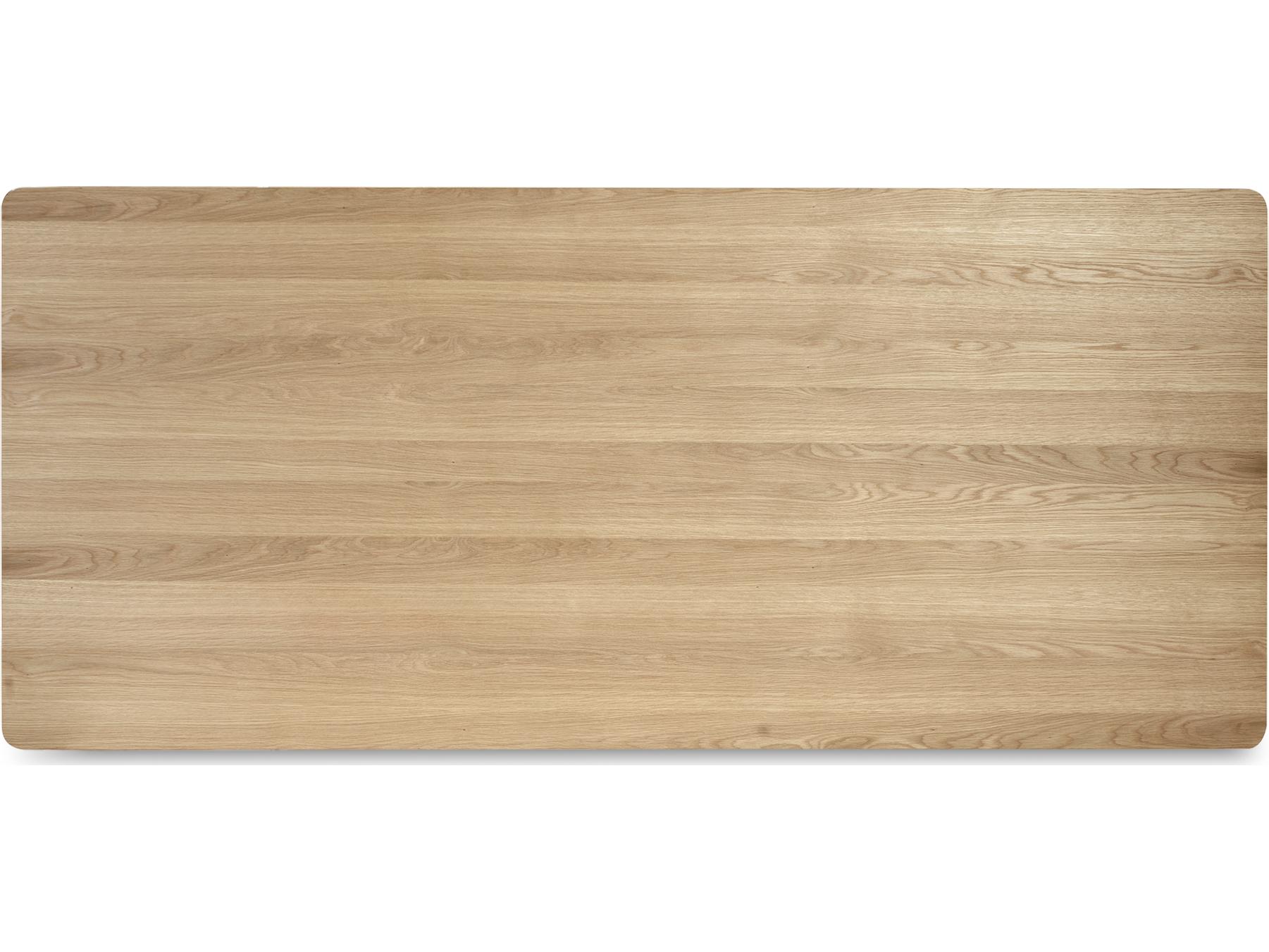 Moe's Home Round Off Rectangular Wood Natural Dining Table