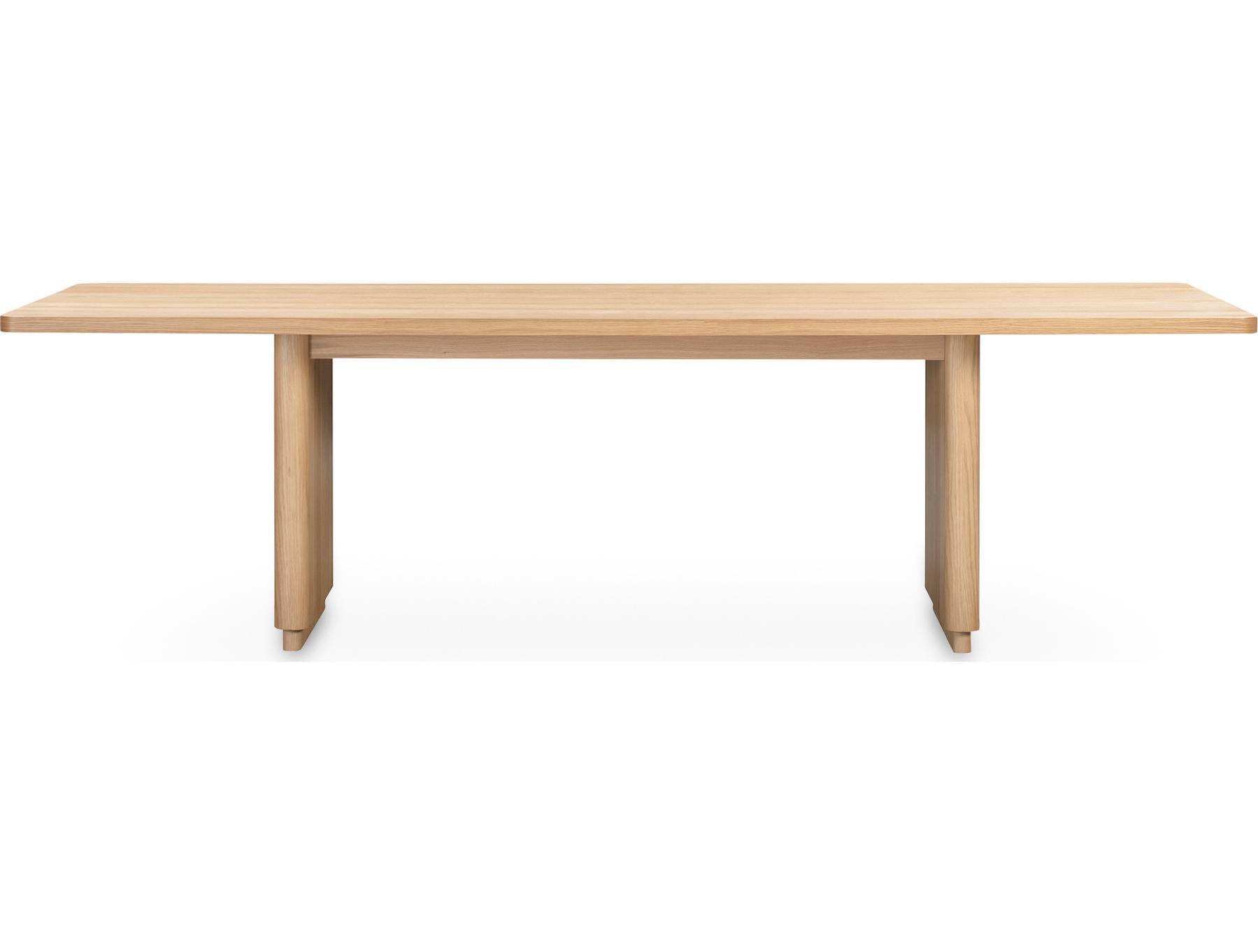 Moe's Home Round Off Rectangular Wood Natural Dining Table