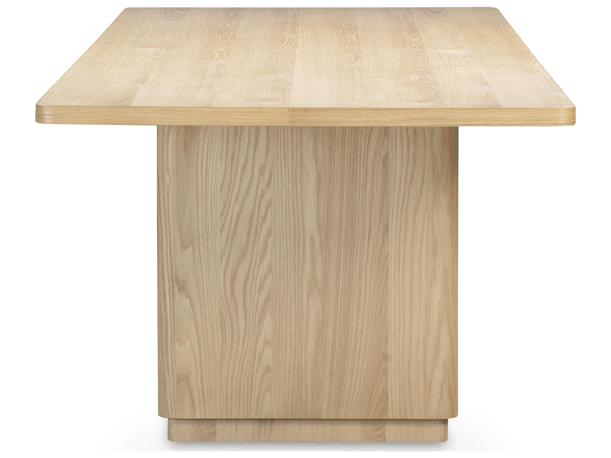 Moe's Home Round Off Rectangular Wood Natural Dining Table