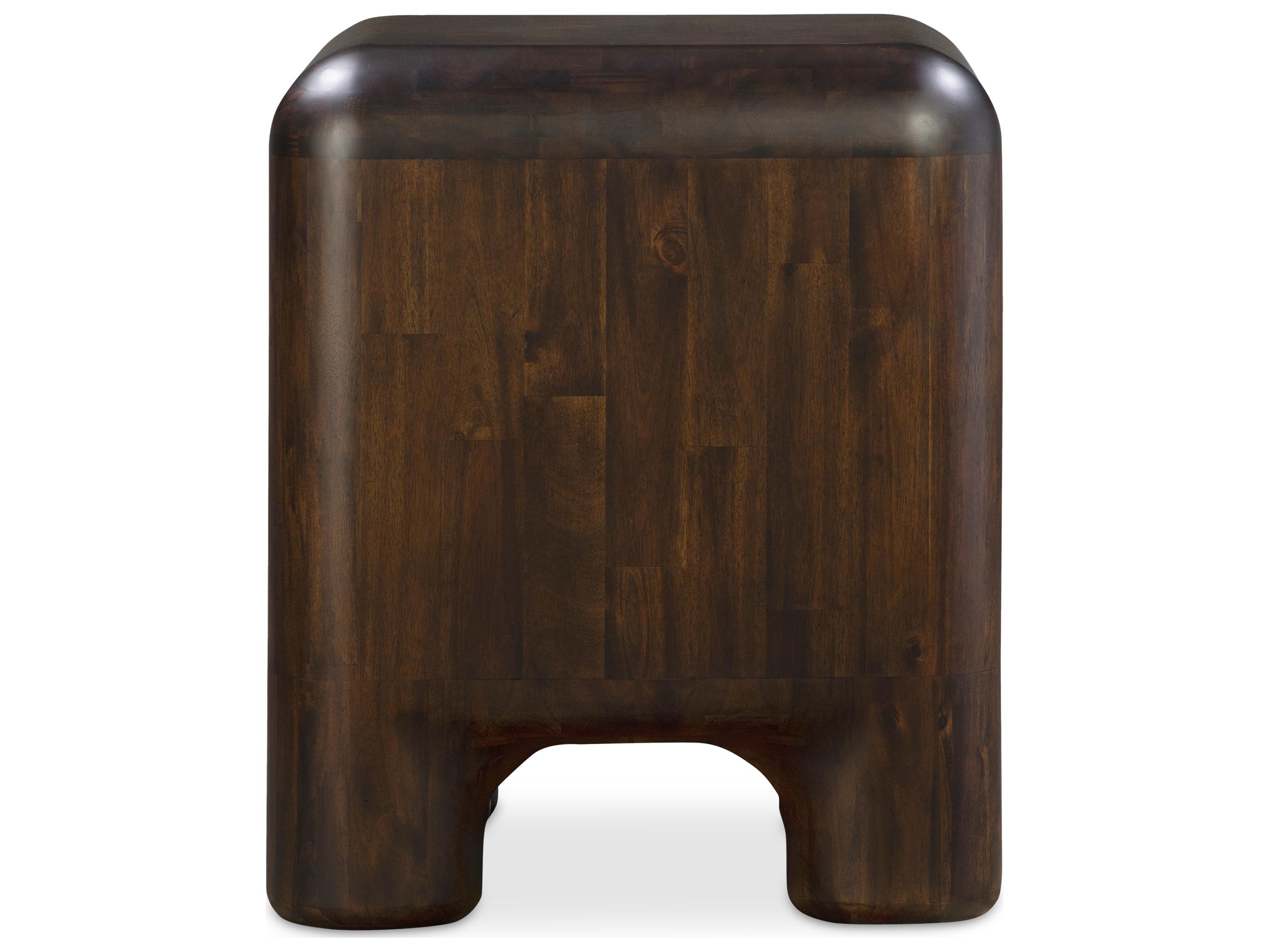 Moe's Home Rowan 2-Drawers Acacia Wood Nightstand