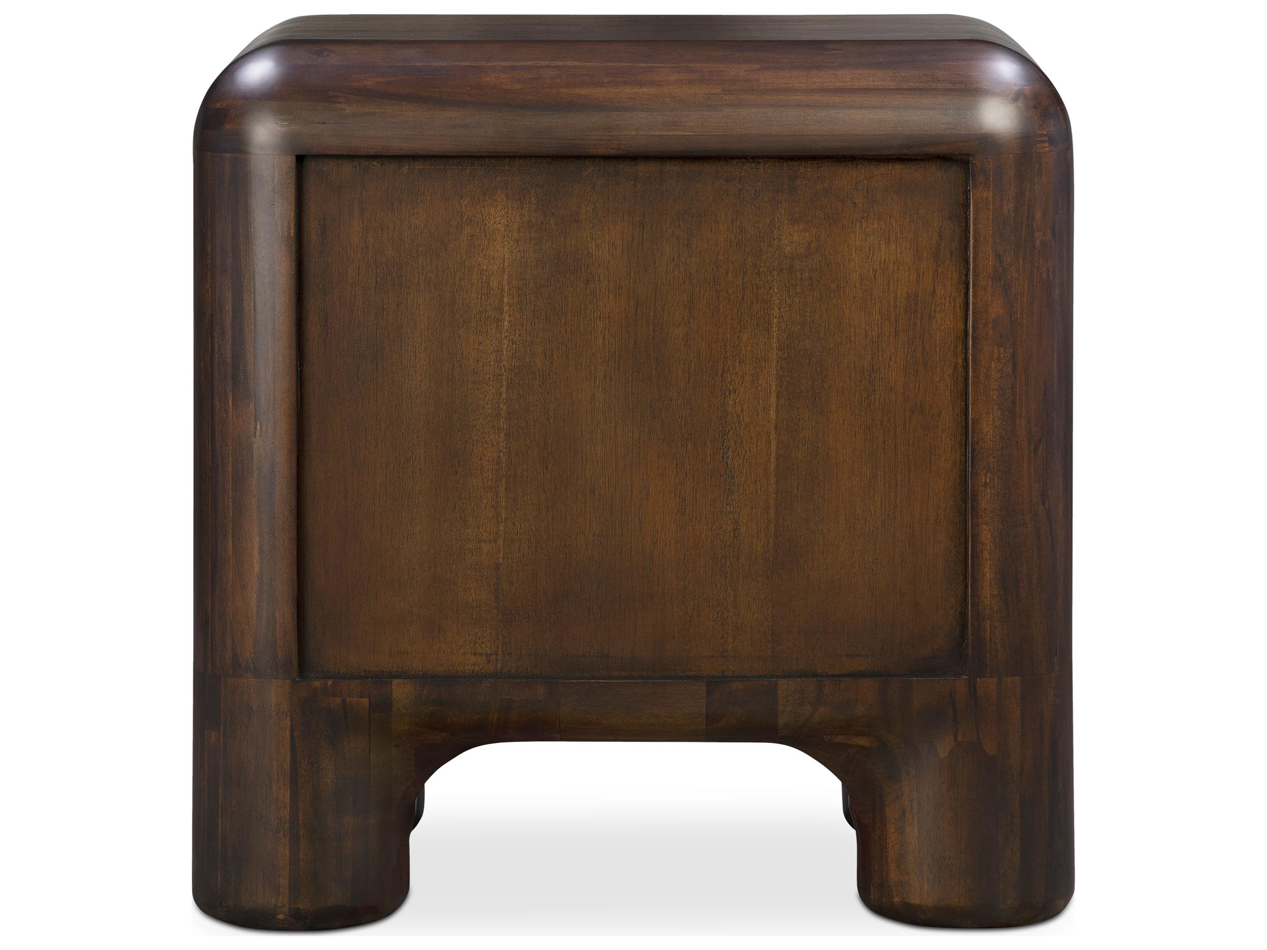 Moe's Home Rowan 2-Drawers Acacia Wood Nightstand