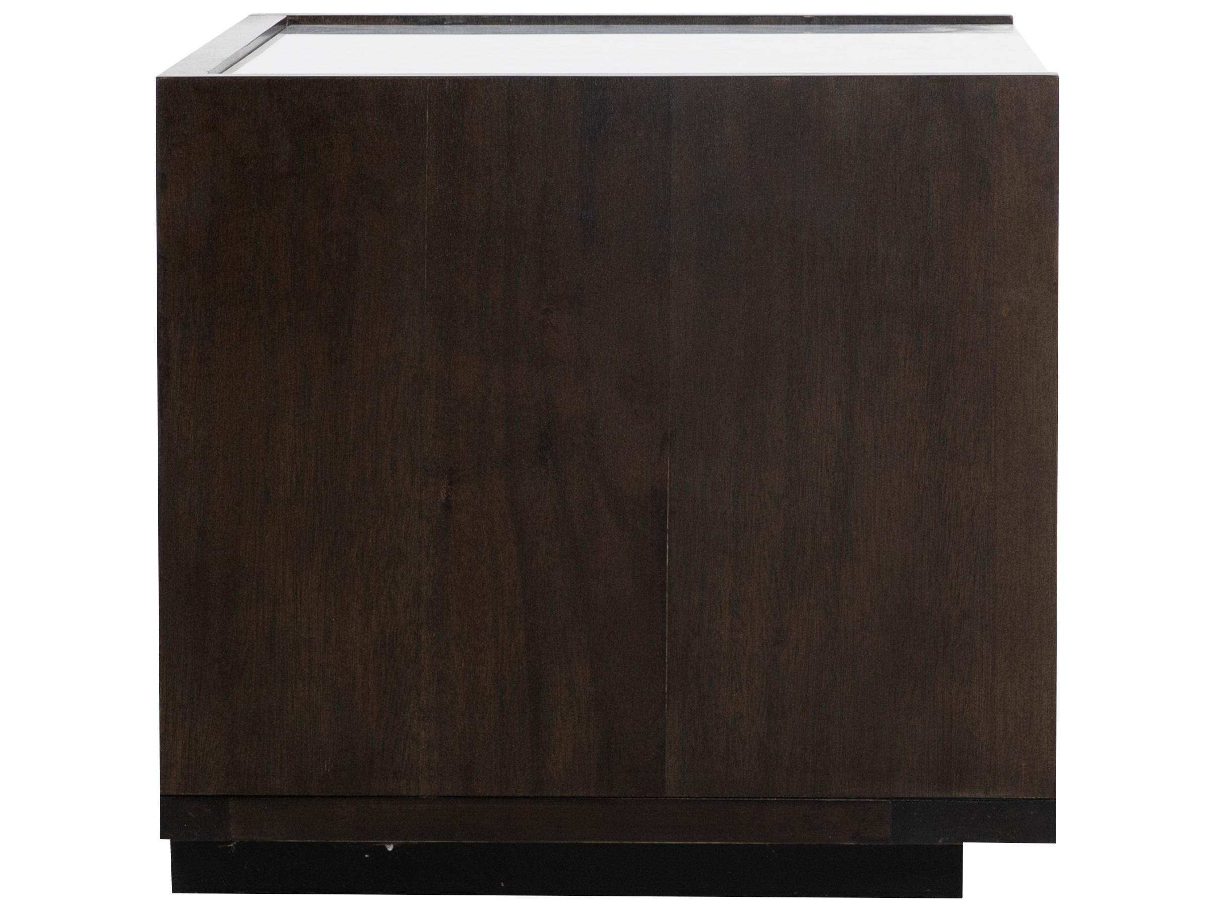 Moe's Home 2-Drawers Brown Acacia Wood Nightstand