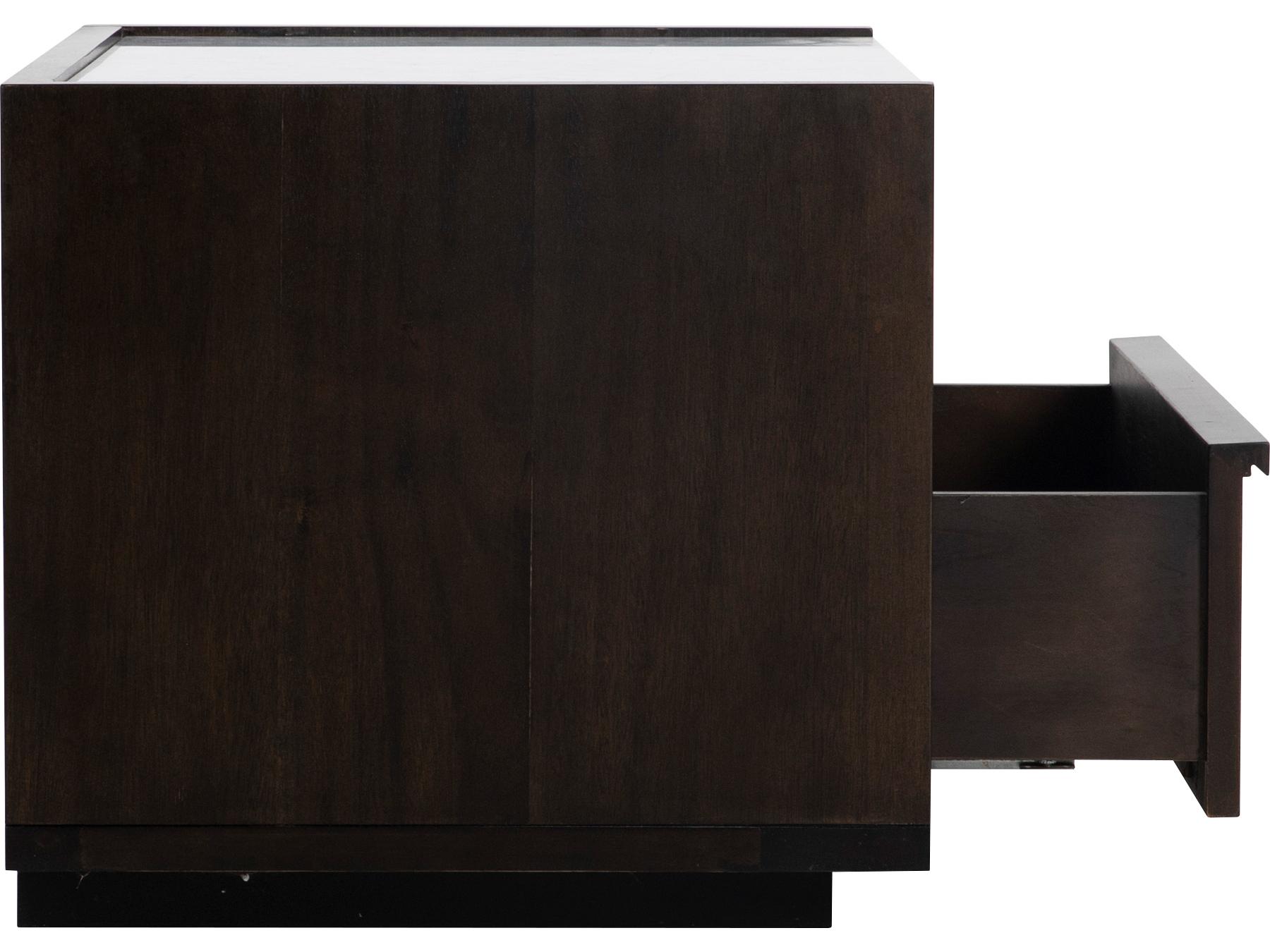 Moe's Home 2-Drawers Brown Acacia Wood Nightstand