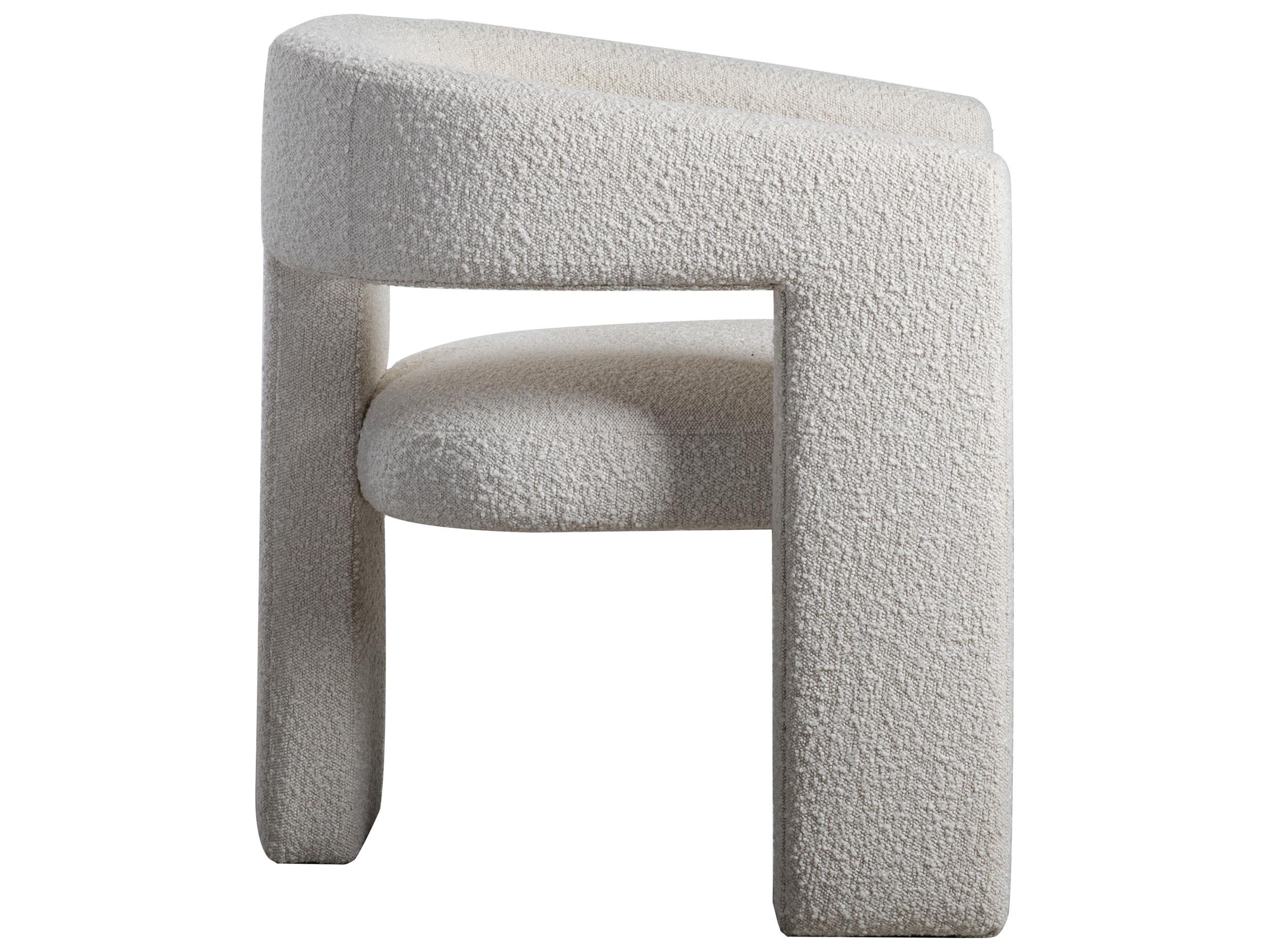 Moe's Home White Fabric Accent Chair