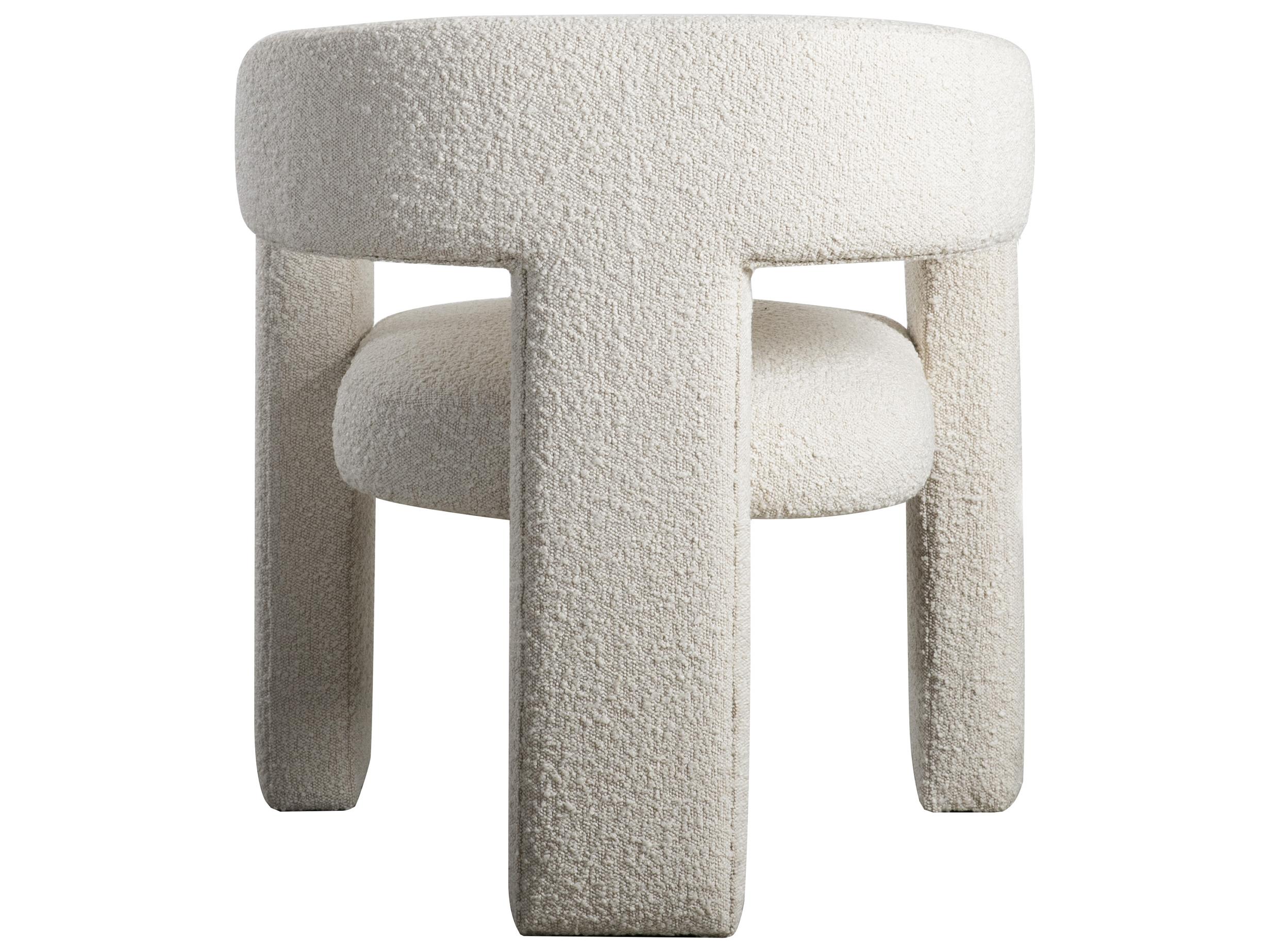 Moe's Home White Fabric Accent Chair