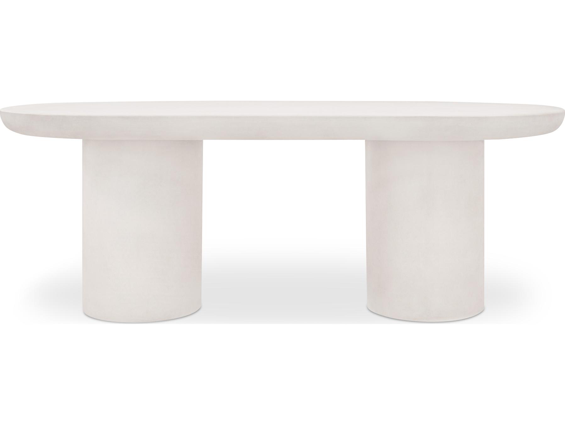 Moe's Home Rocca Oval Concrete Dining Table
