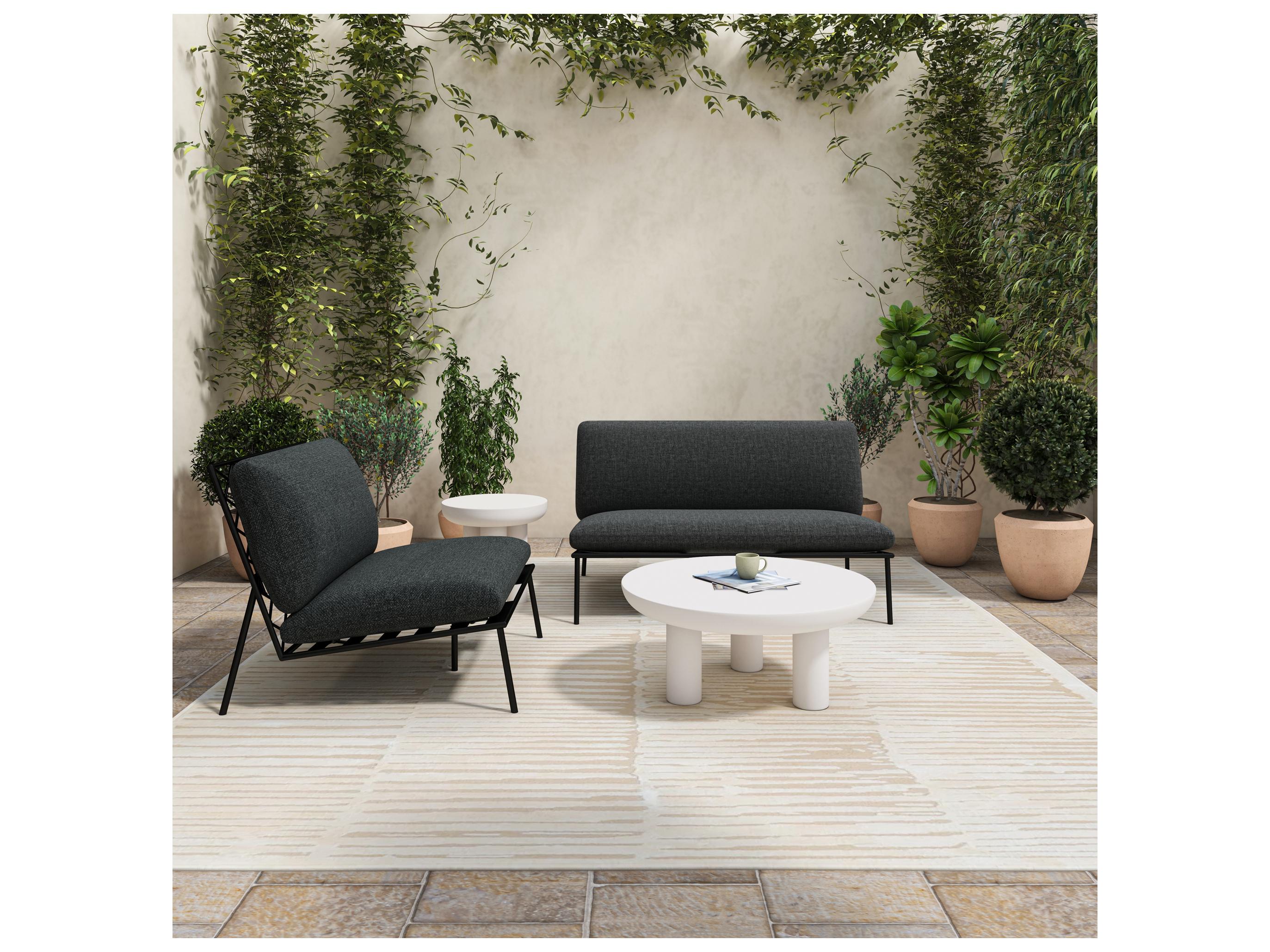 Moe's Home Rocca Round Concrete Coffee Table