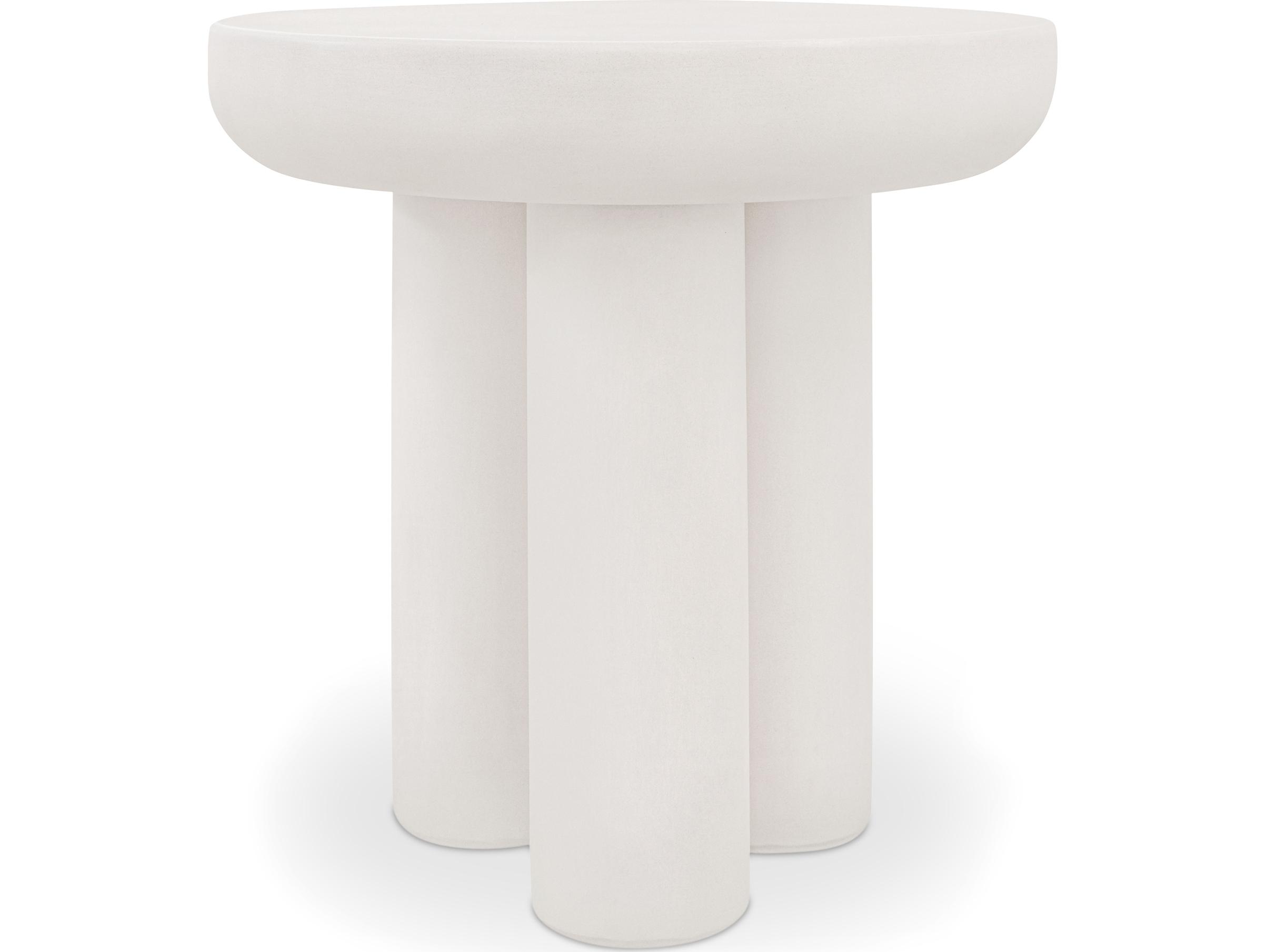 Moe's Home Rocca Round Ceramic End Table