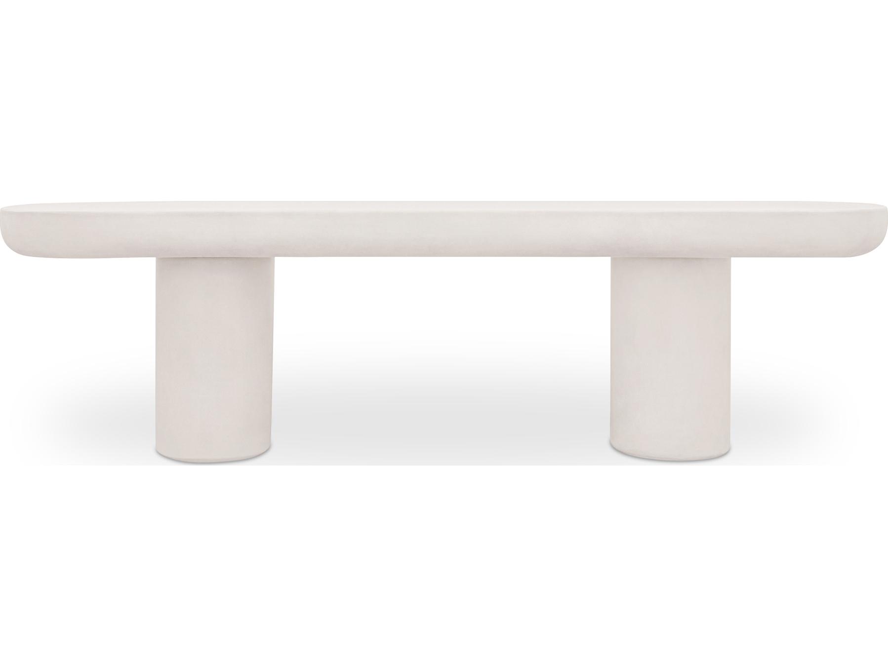 Moe's Home Rocca White Accent Bench