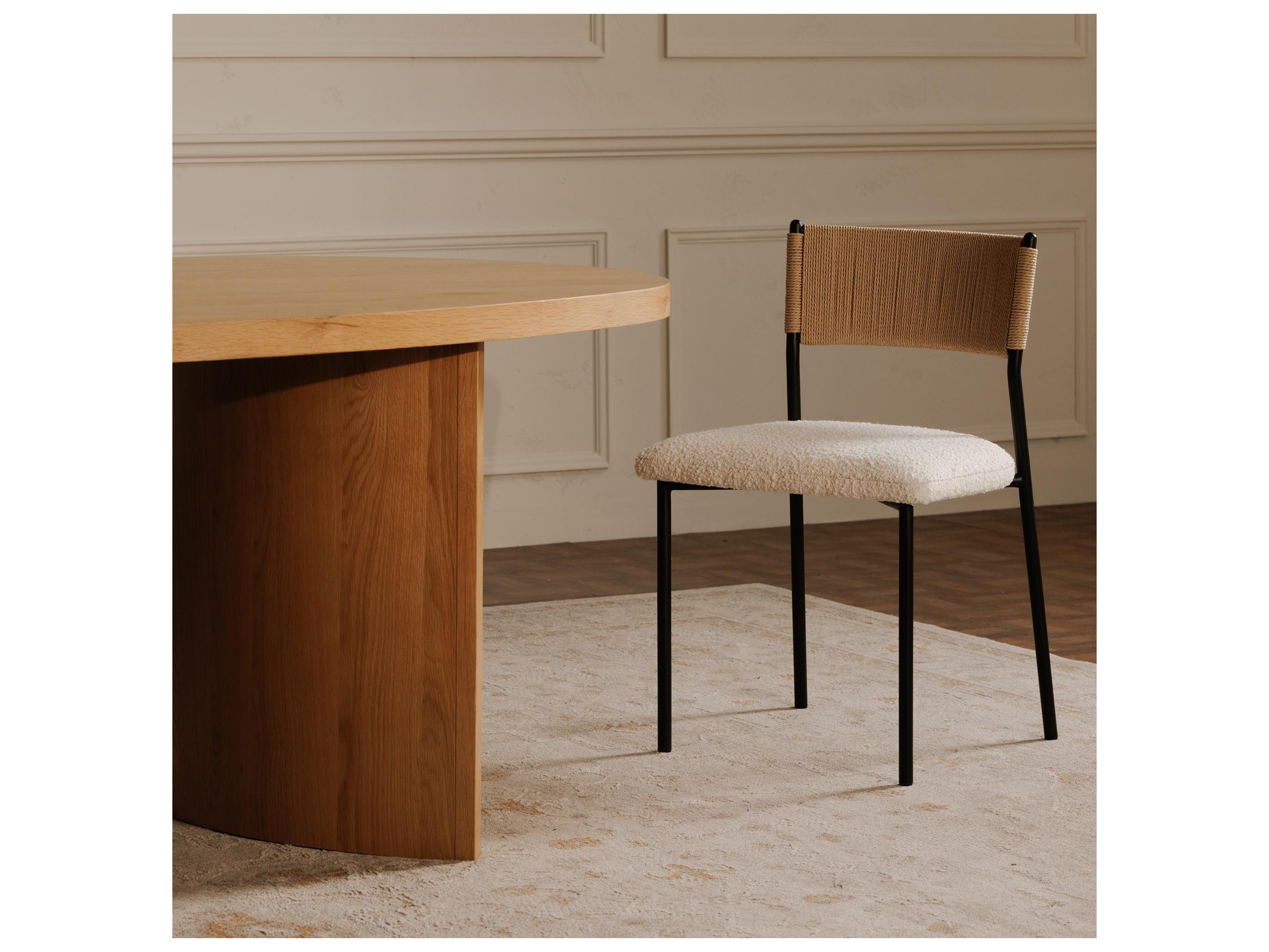 Moe's Home Foley Black Upholstered Armless Dining Chair Set Of Two