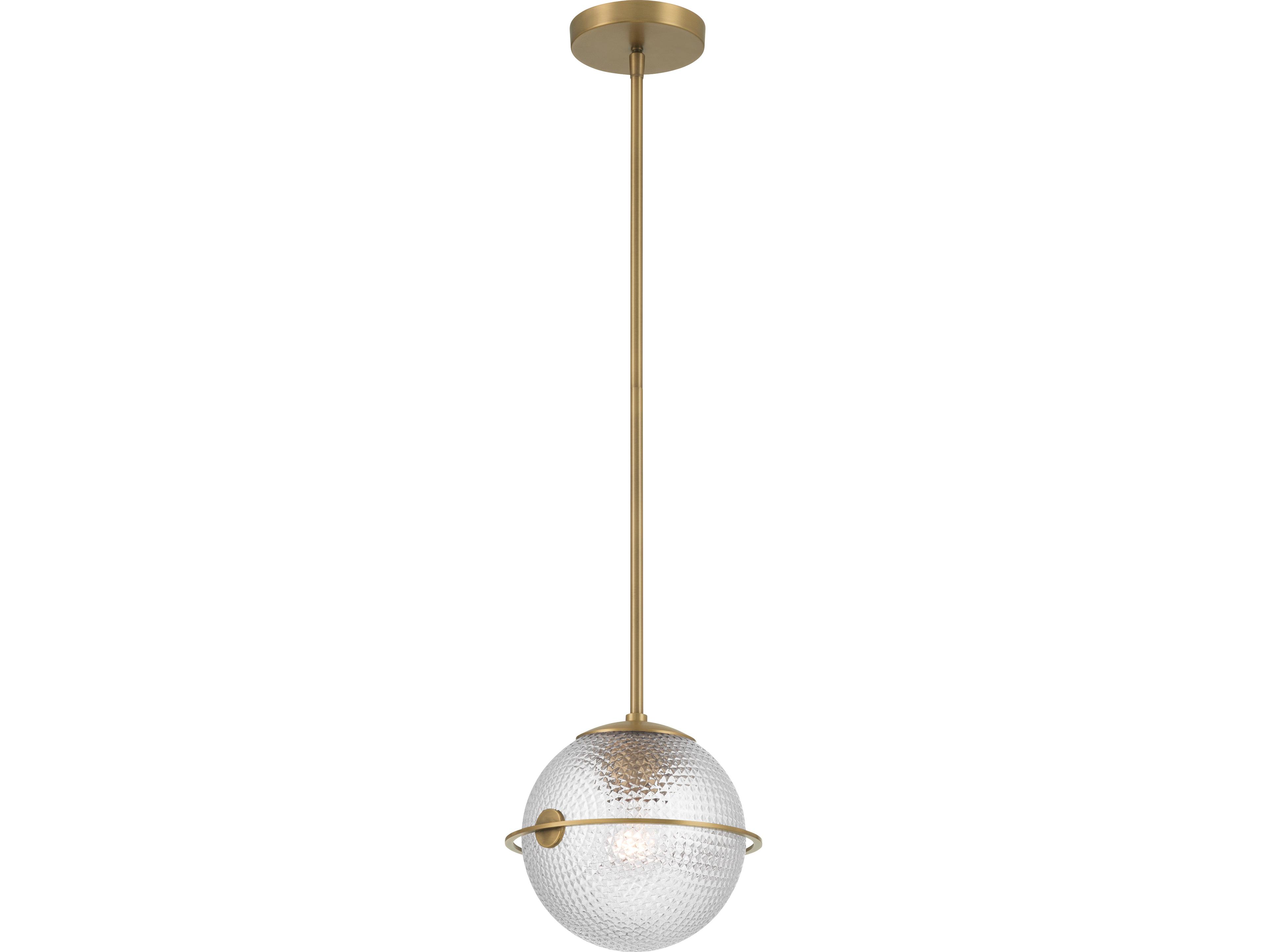 Minka Lavery Luniva 1-Light Legacy Brass Globe Mini Pendant