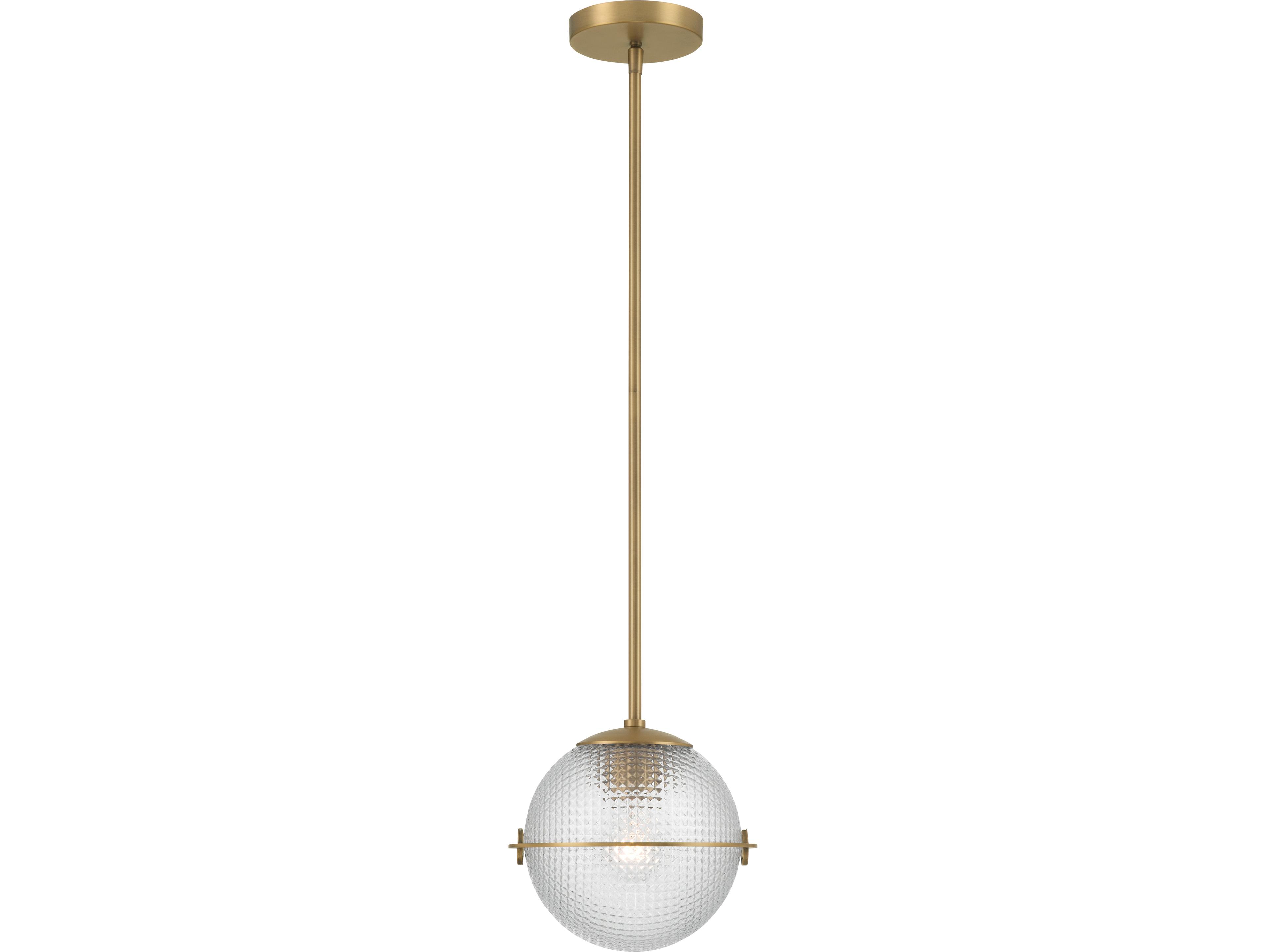 Minka Lavery Luniva 1-Light Legacy Brass Globe Mini Pendant