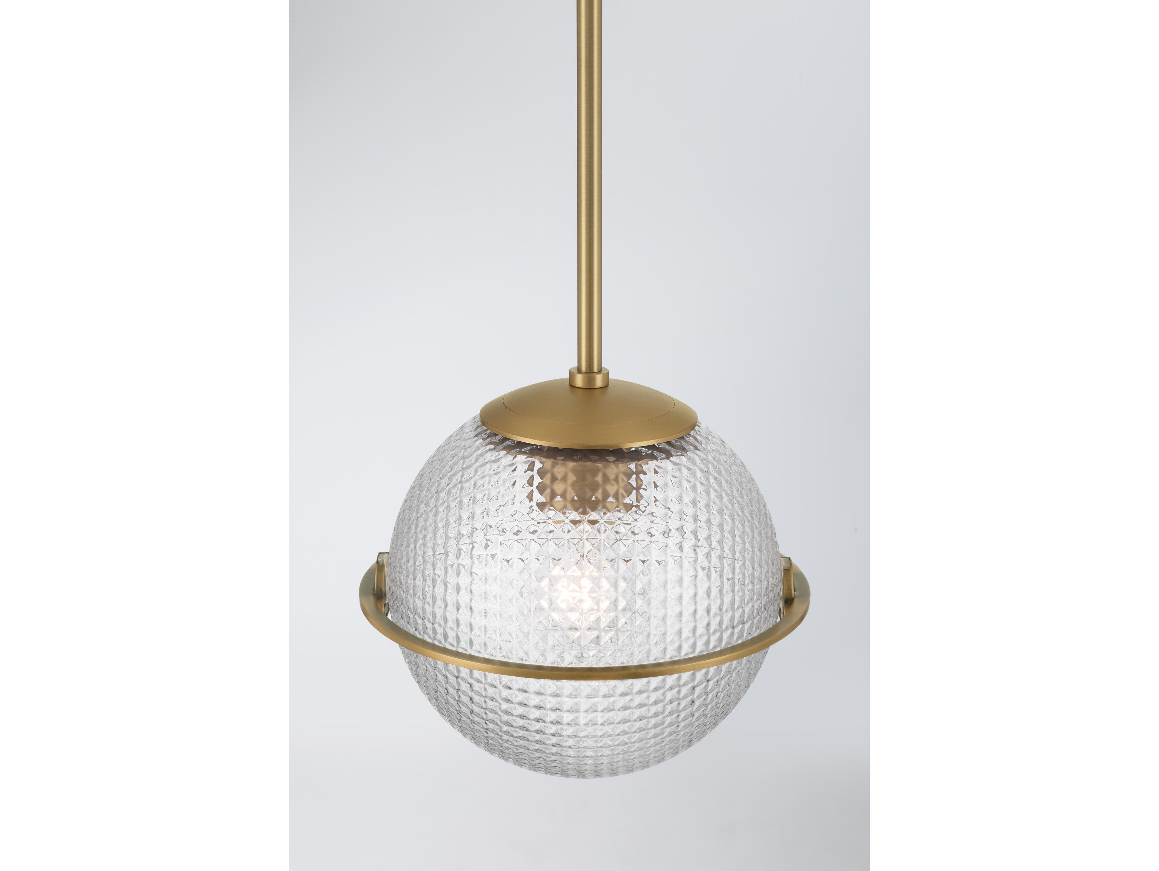 Minka Lavery Luniva 1-Light Legacy Brass Globe Mini Pendant