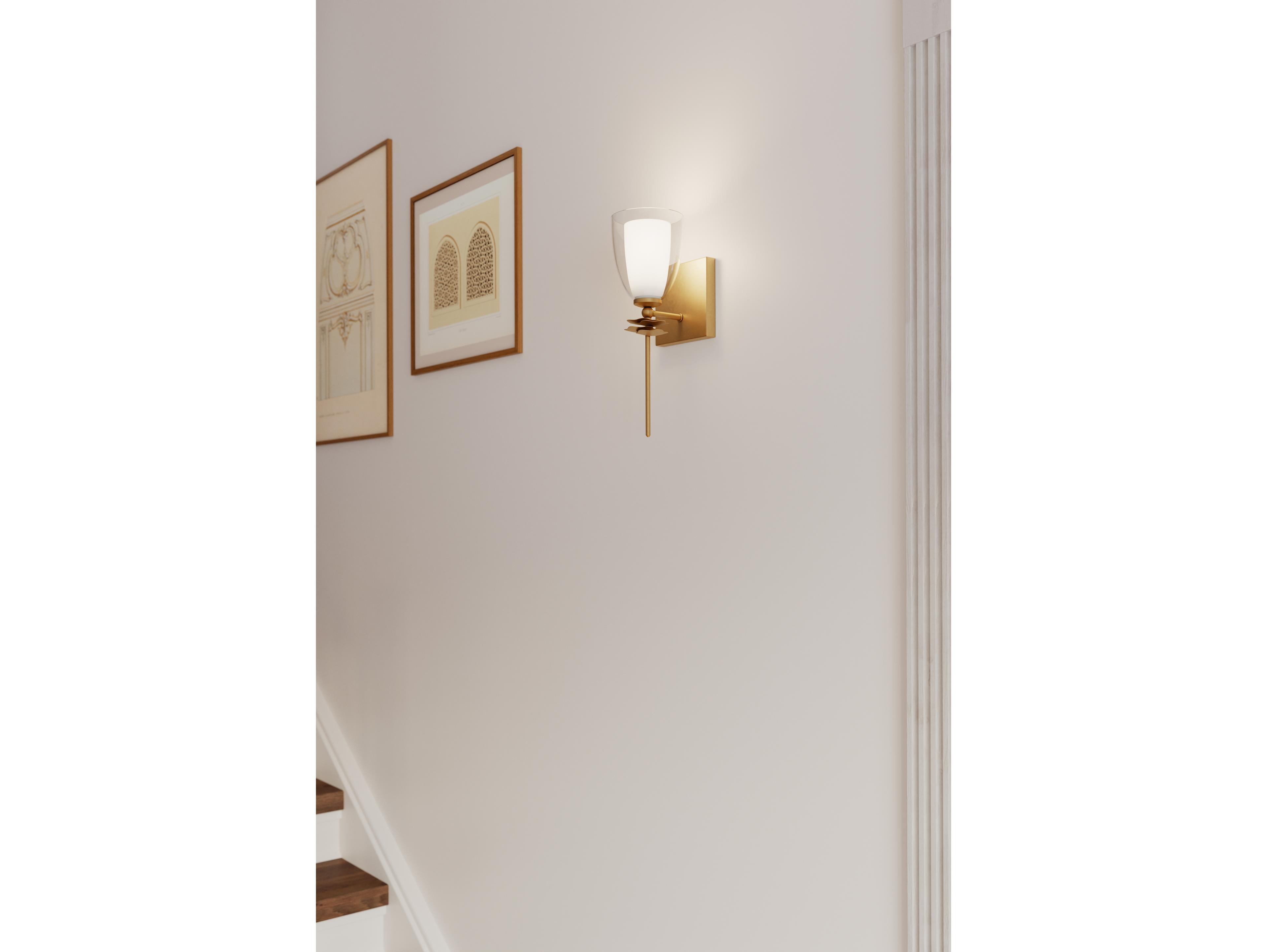 Minka Lavery Elowen 1-Light Legacy Brass Wall Sconce