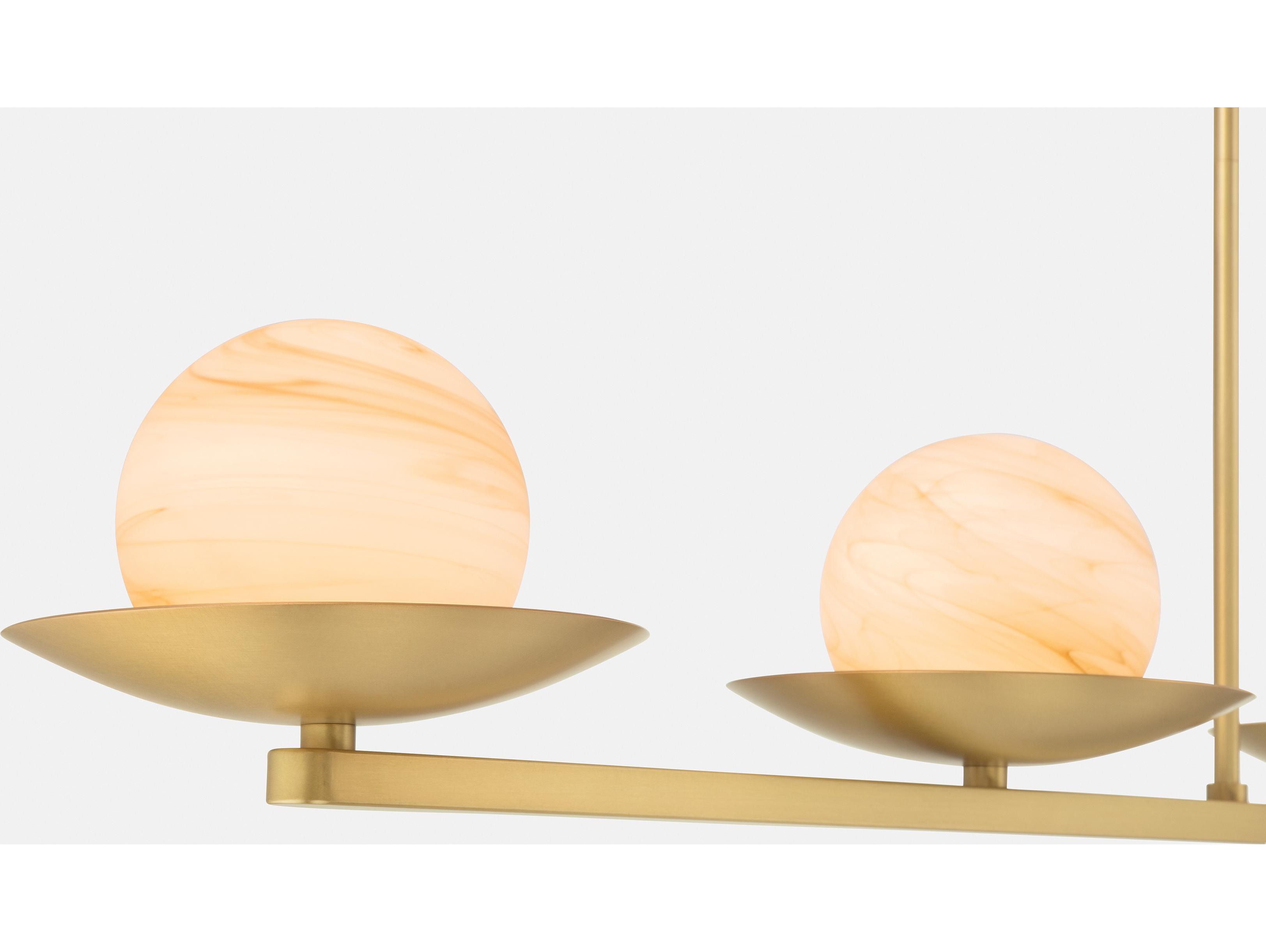 Minka Lavery Olenne 5-Light Legacy Brass Globe Island Pendant