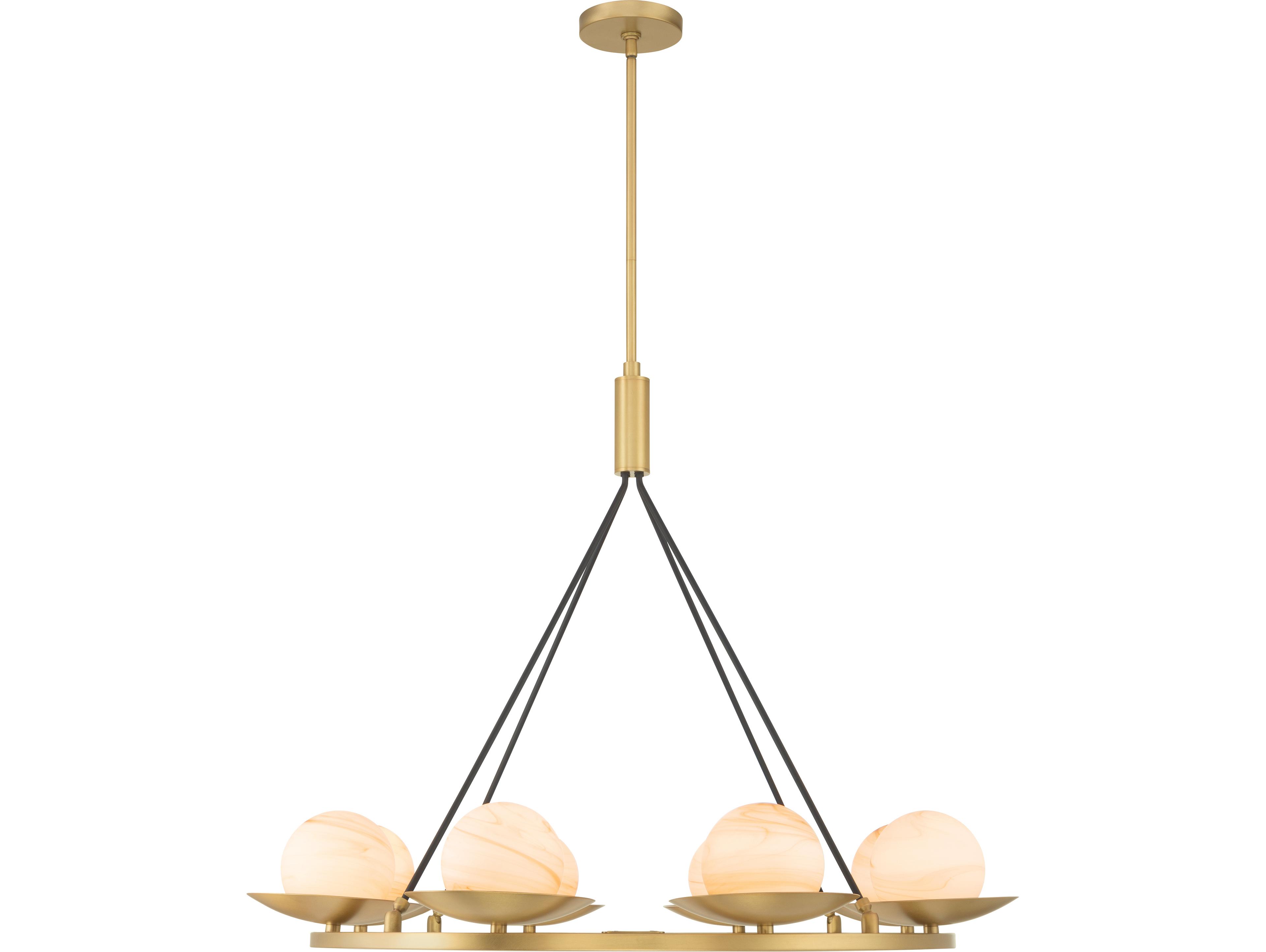 Minka Lavery Olenne 8-Light Legacy Brass Globe Pendant