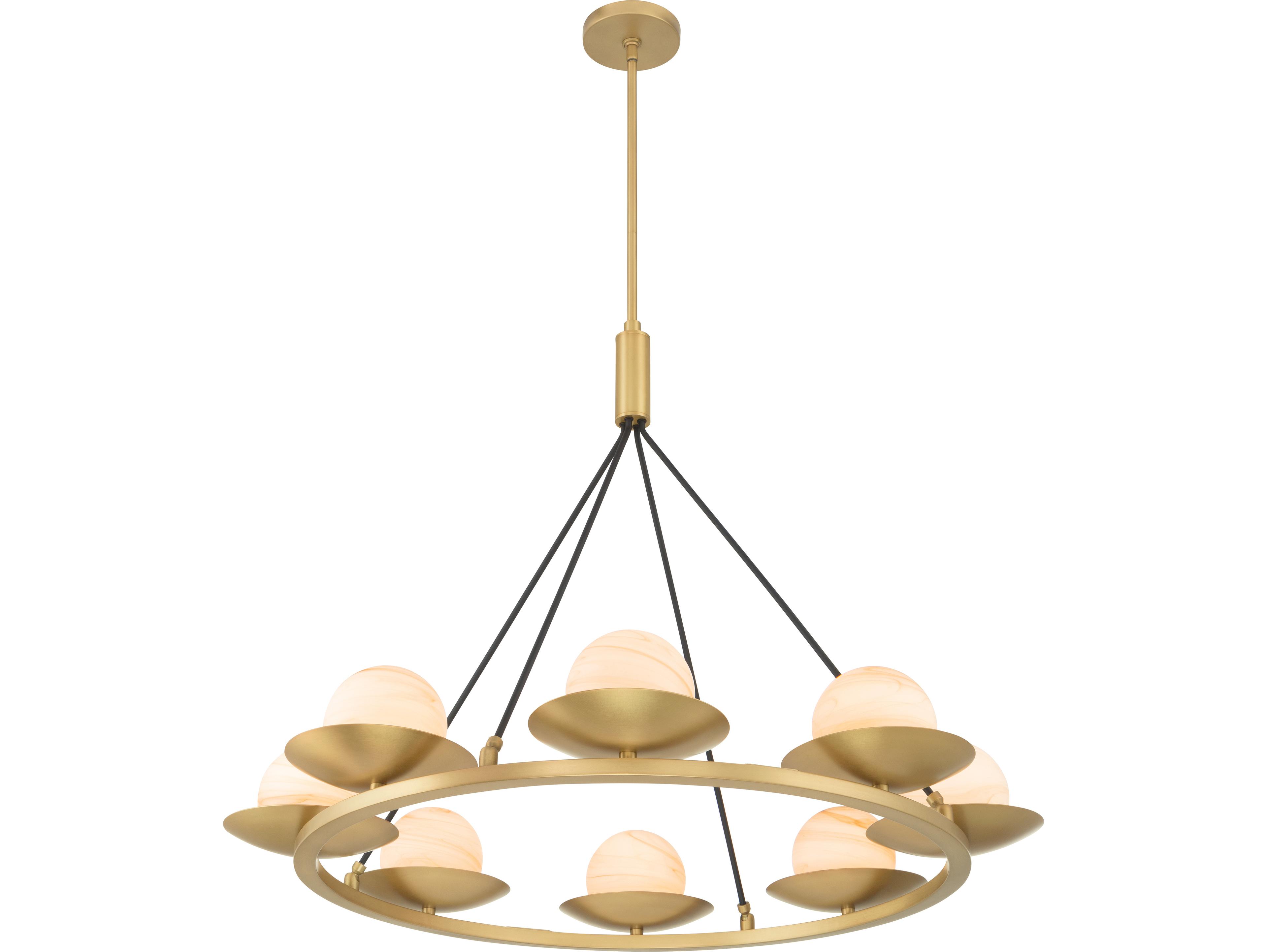 Minka Lavery Olenne 8-Light Legacy Brass Globe Pendant