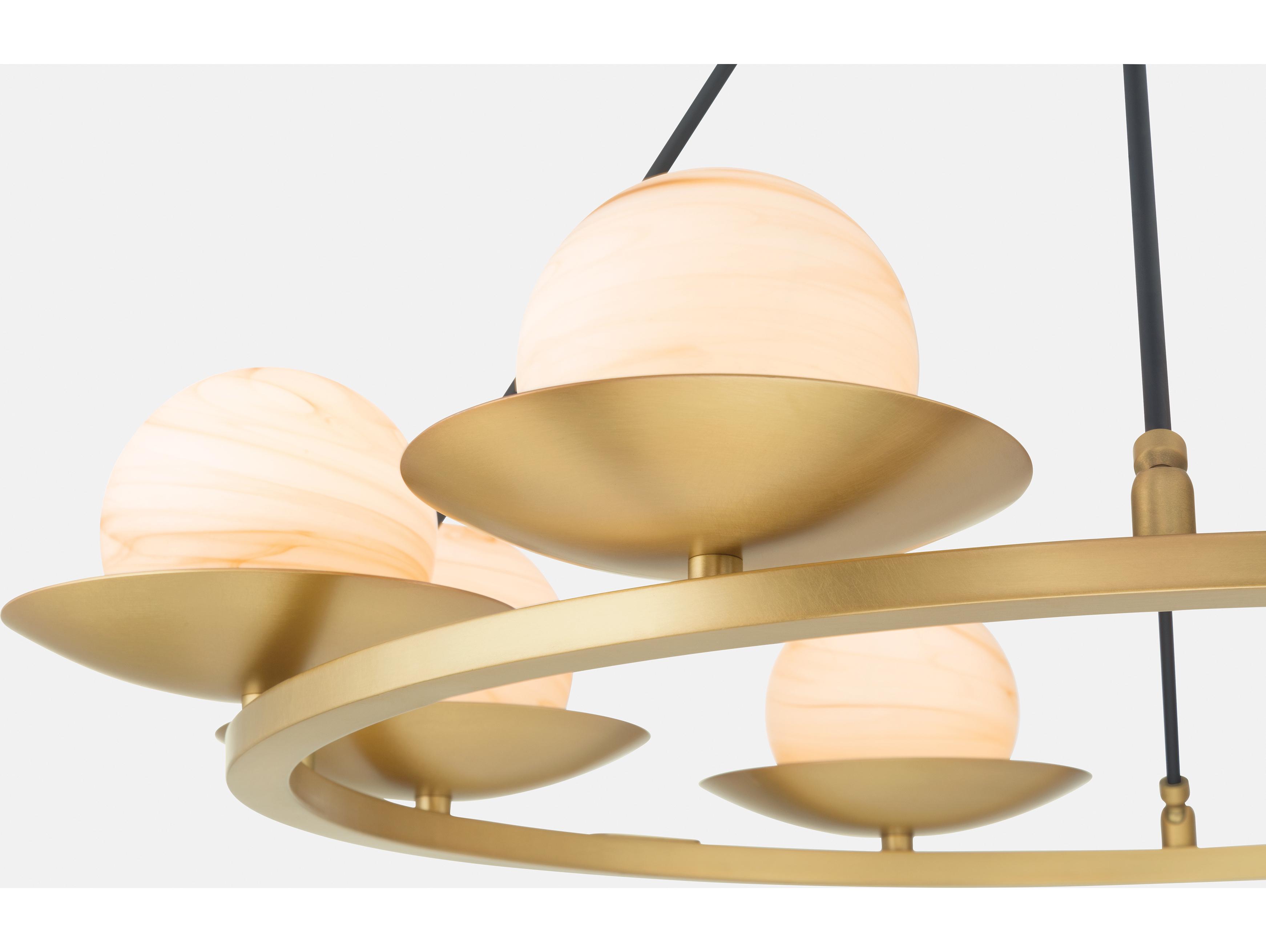 Minka Lavery Olenne 8-Light Legacy Brass Globe Pendant