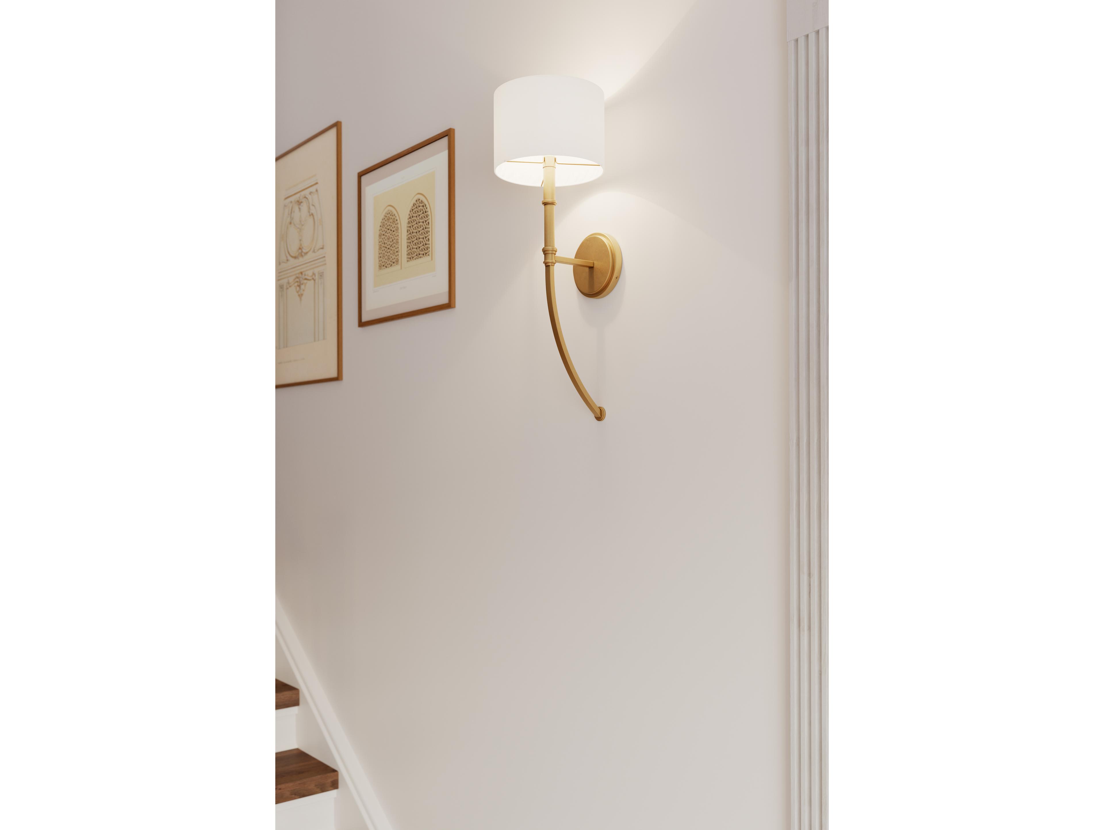 Minka Lavery Molvene 1-Light Legacy Brass Wall Sconce