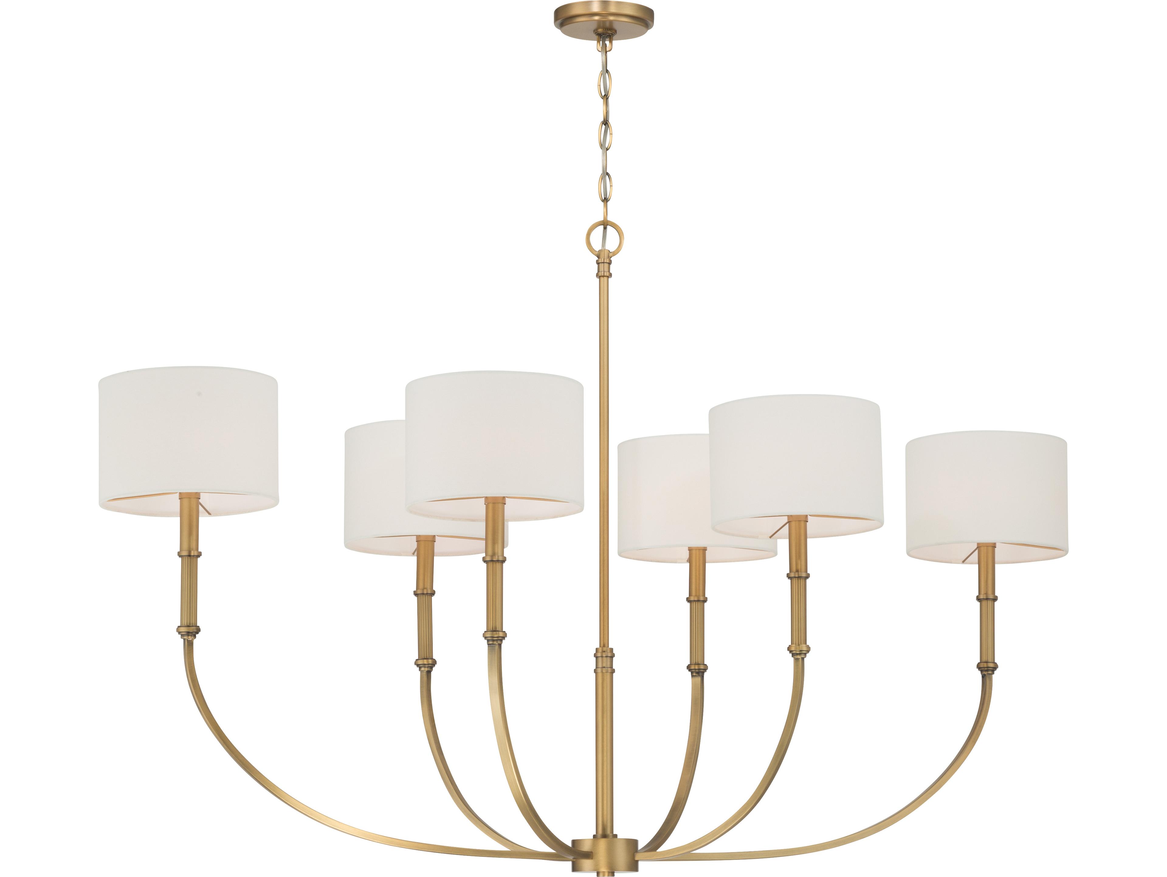 Minka Lavery Molvene 6-Light Legacy Brass Drum Island Pendant