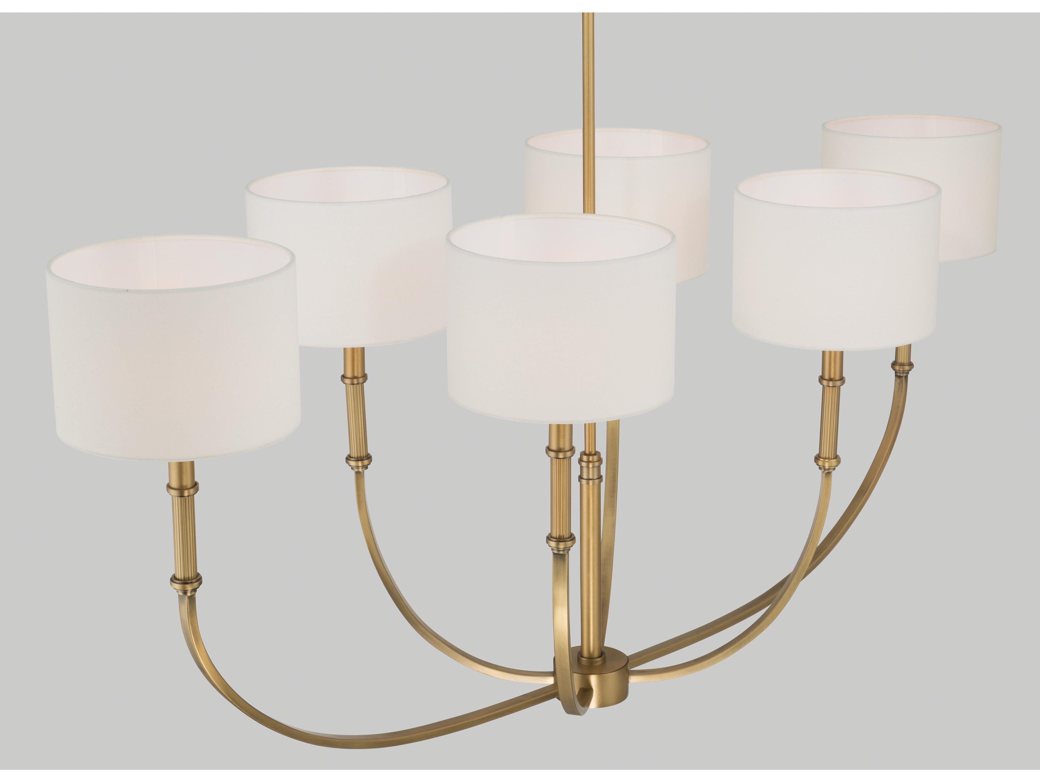 Minka Lavery Molvene 6-Light Legacy Brass Drum Island Pendant