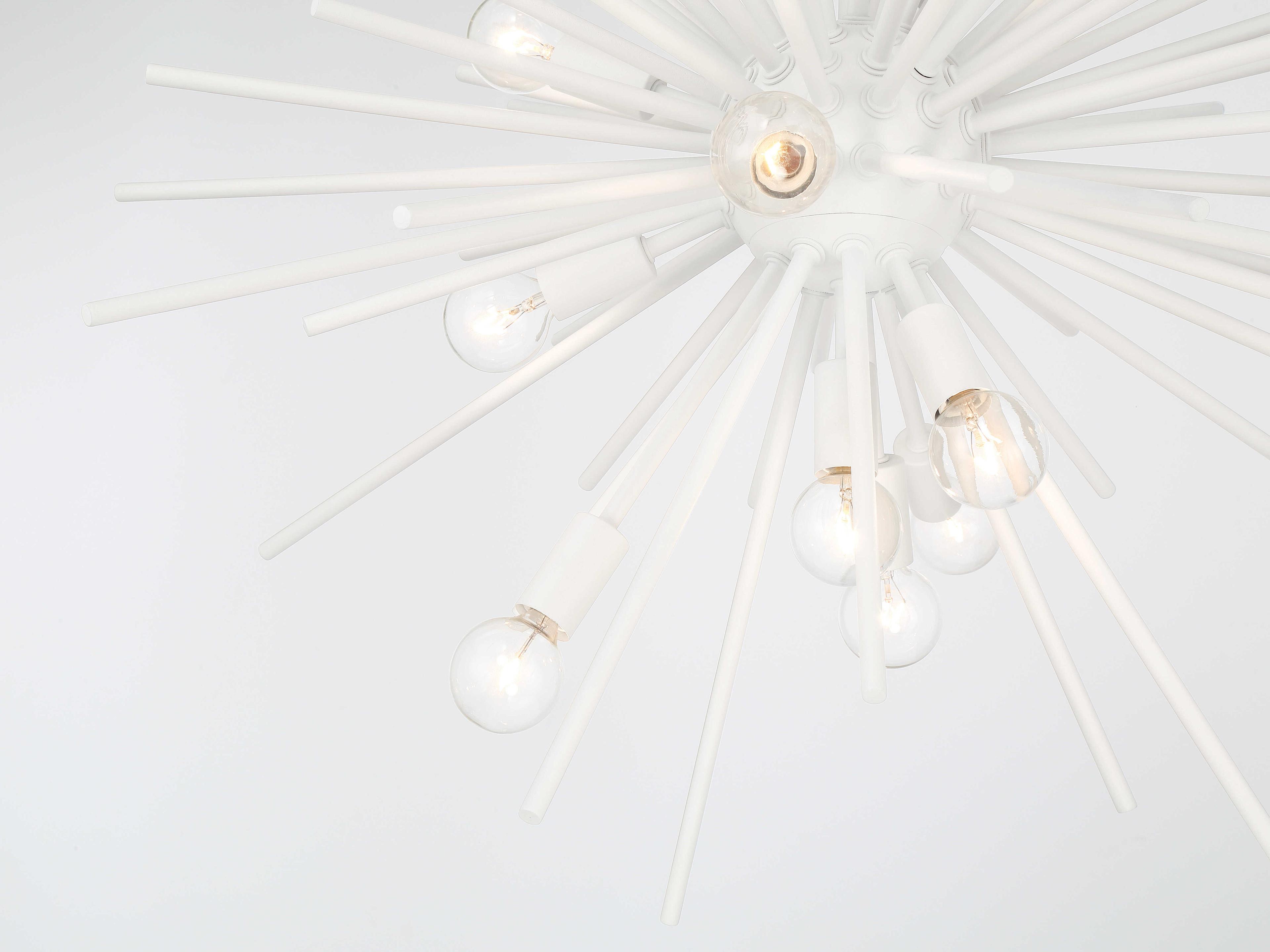 Minka Lavery Bessel 15-Light Sand White Sputnik Pendant