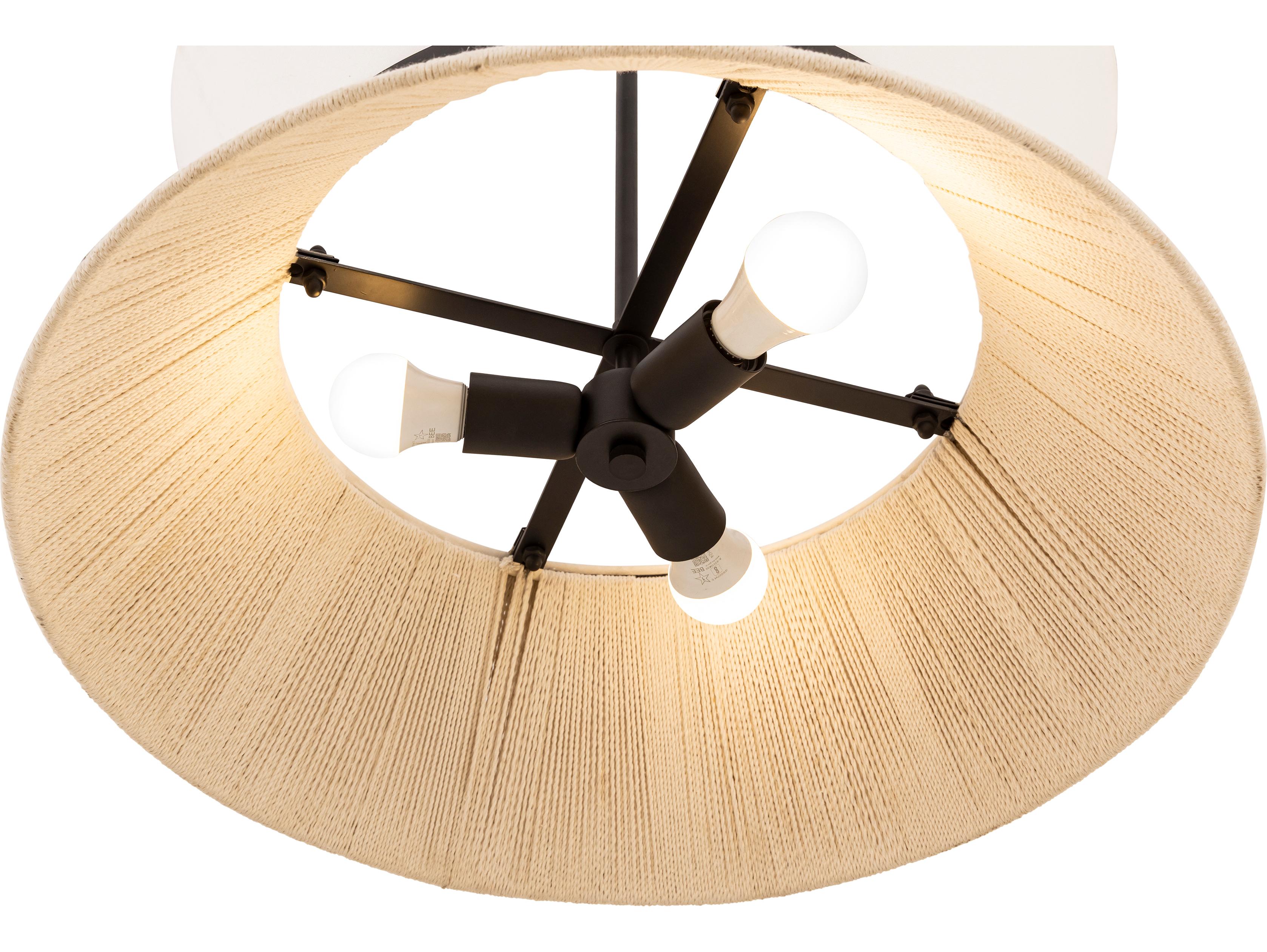 Minka Lavery Aurellan 3-Light Plated Dark Bronze Drum Pendant