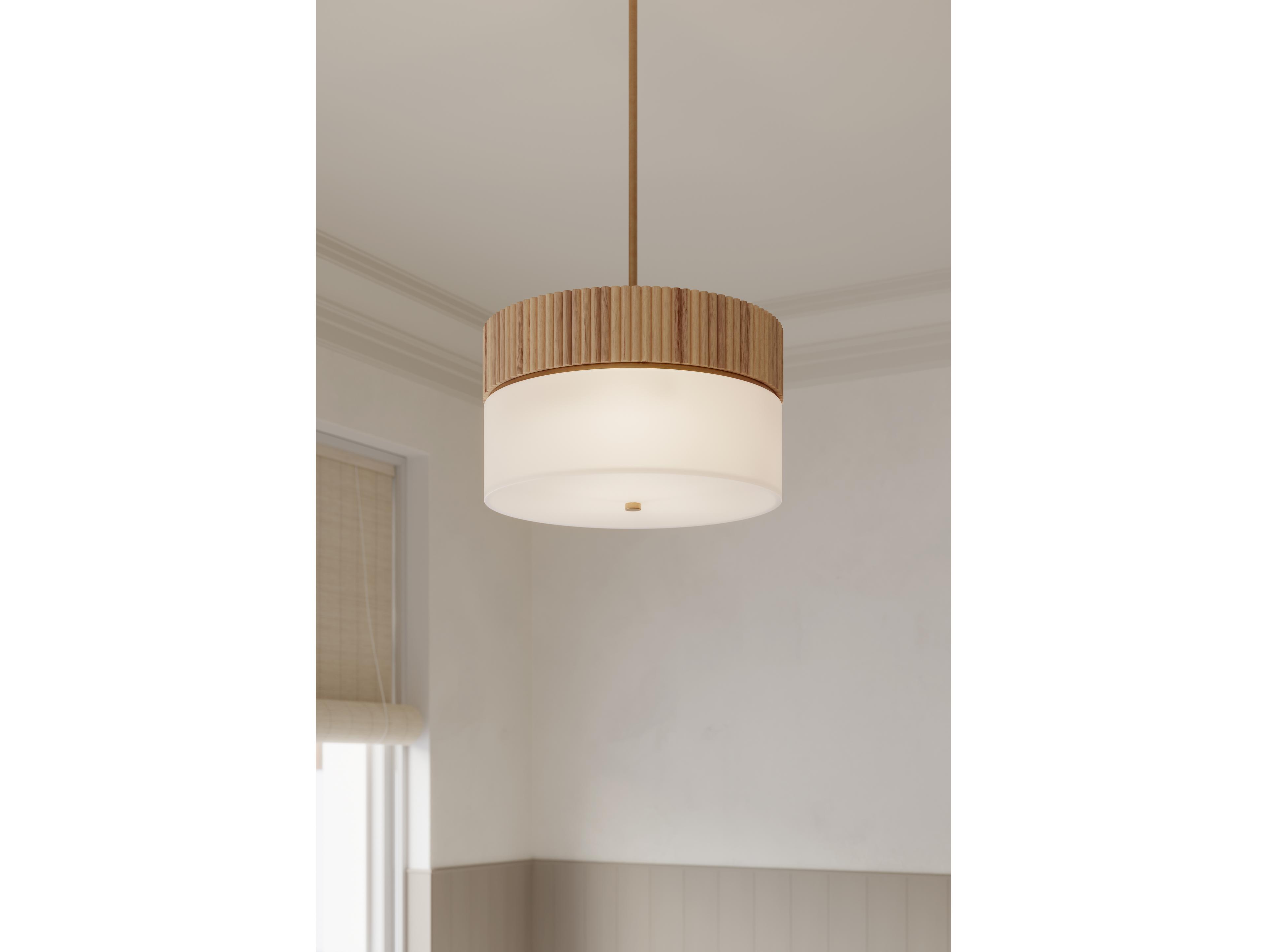 Minka Lavery Nebri 2-Light Legacy Brass Drum Pendant