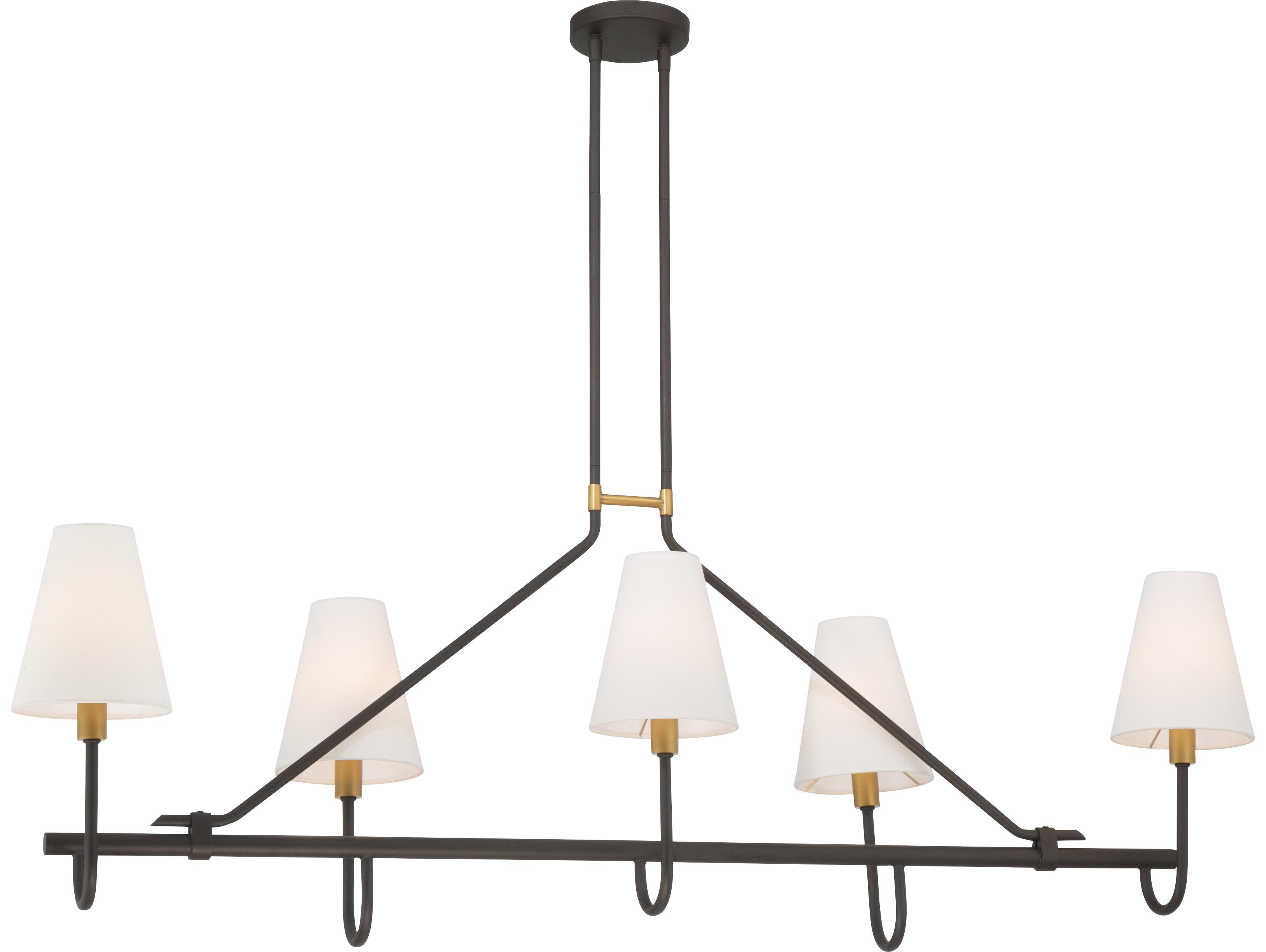 Minka Lavery Bellforge 5-Light Legacy Brass Island Pendant