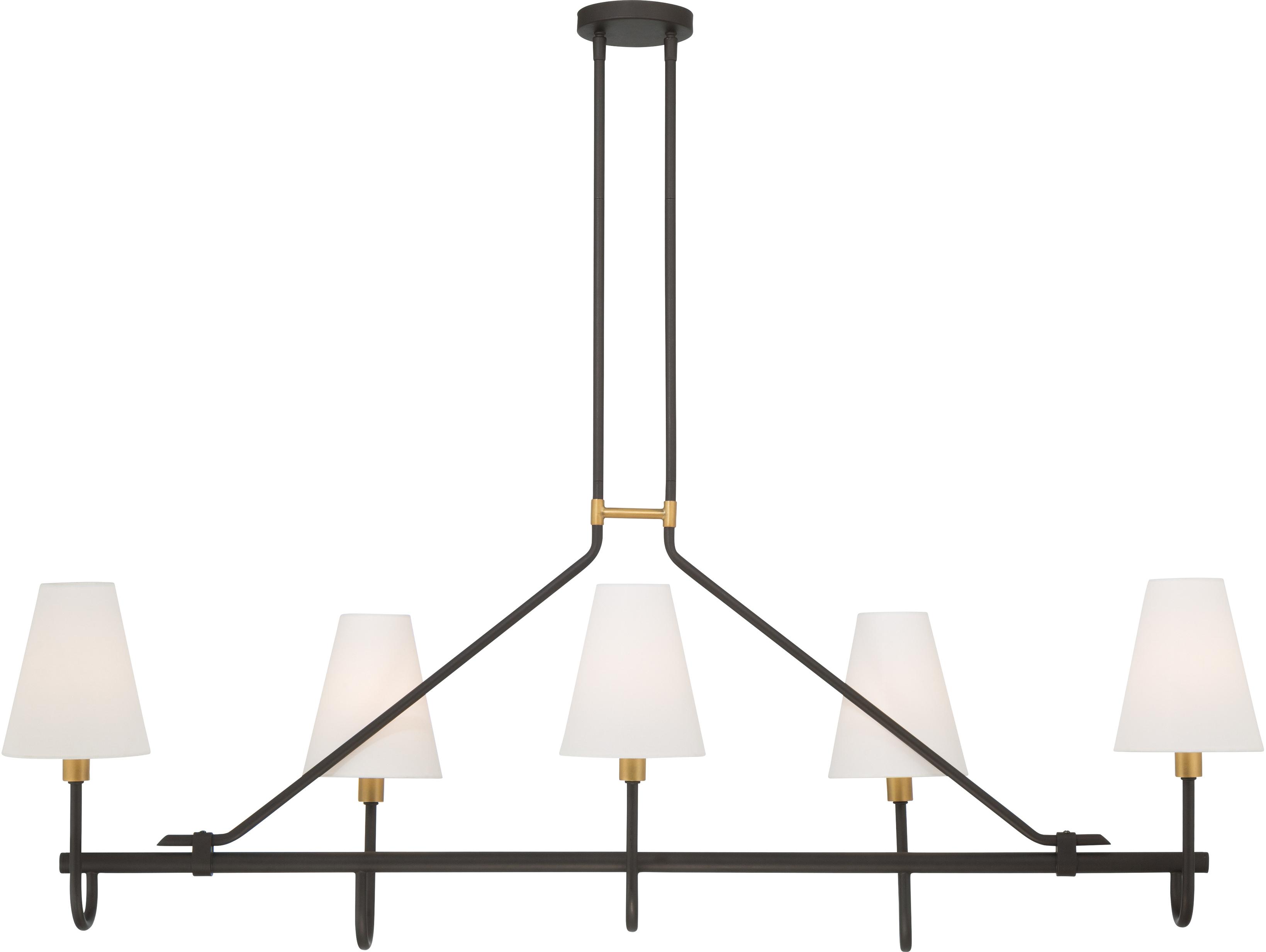 Minka Lavery Bellforge 5-Light Legacy Brass Island Pendant