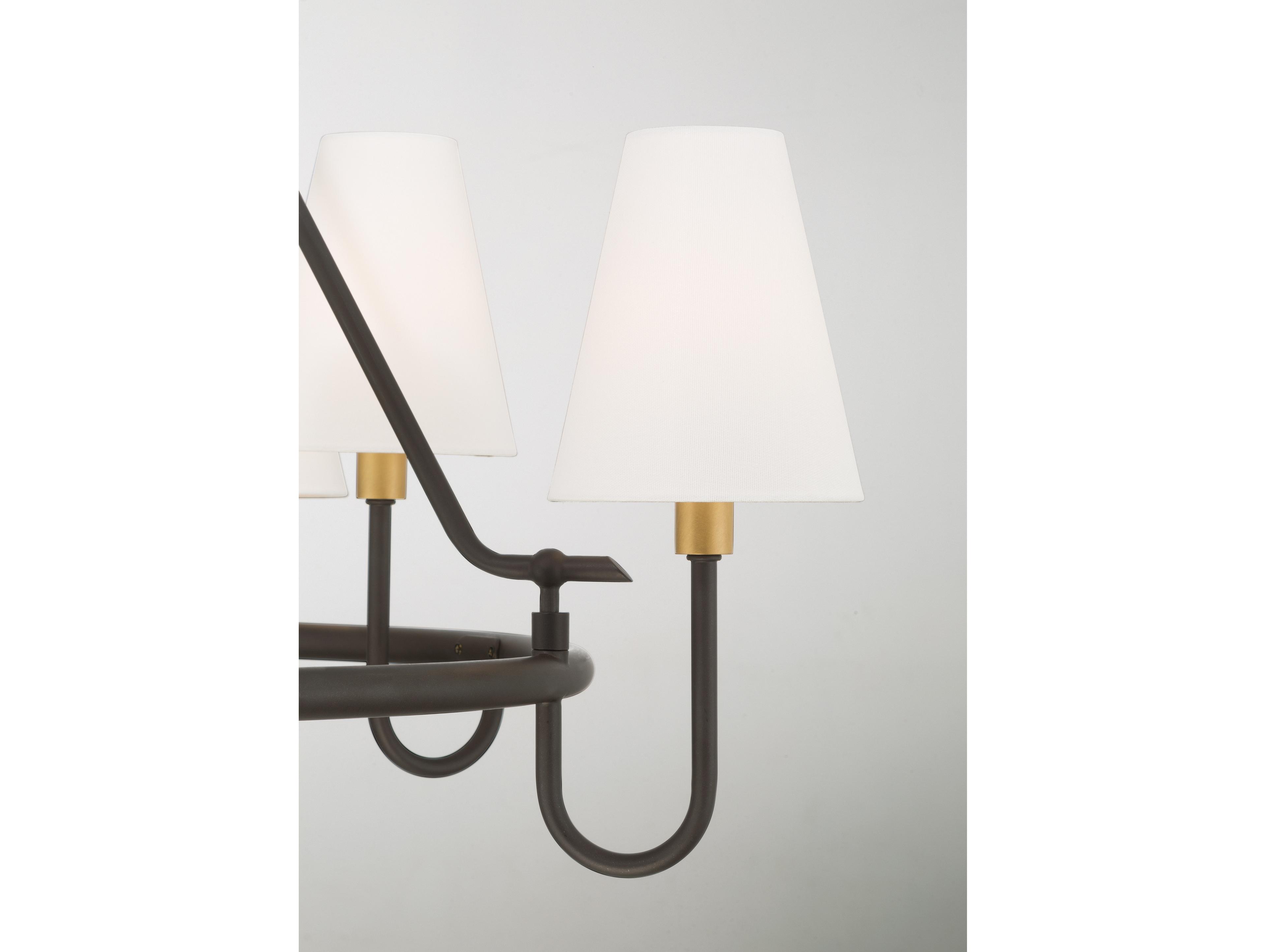 Minka Lavery Bellforge 8-Light Legacy Brass Chandelier