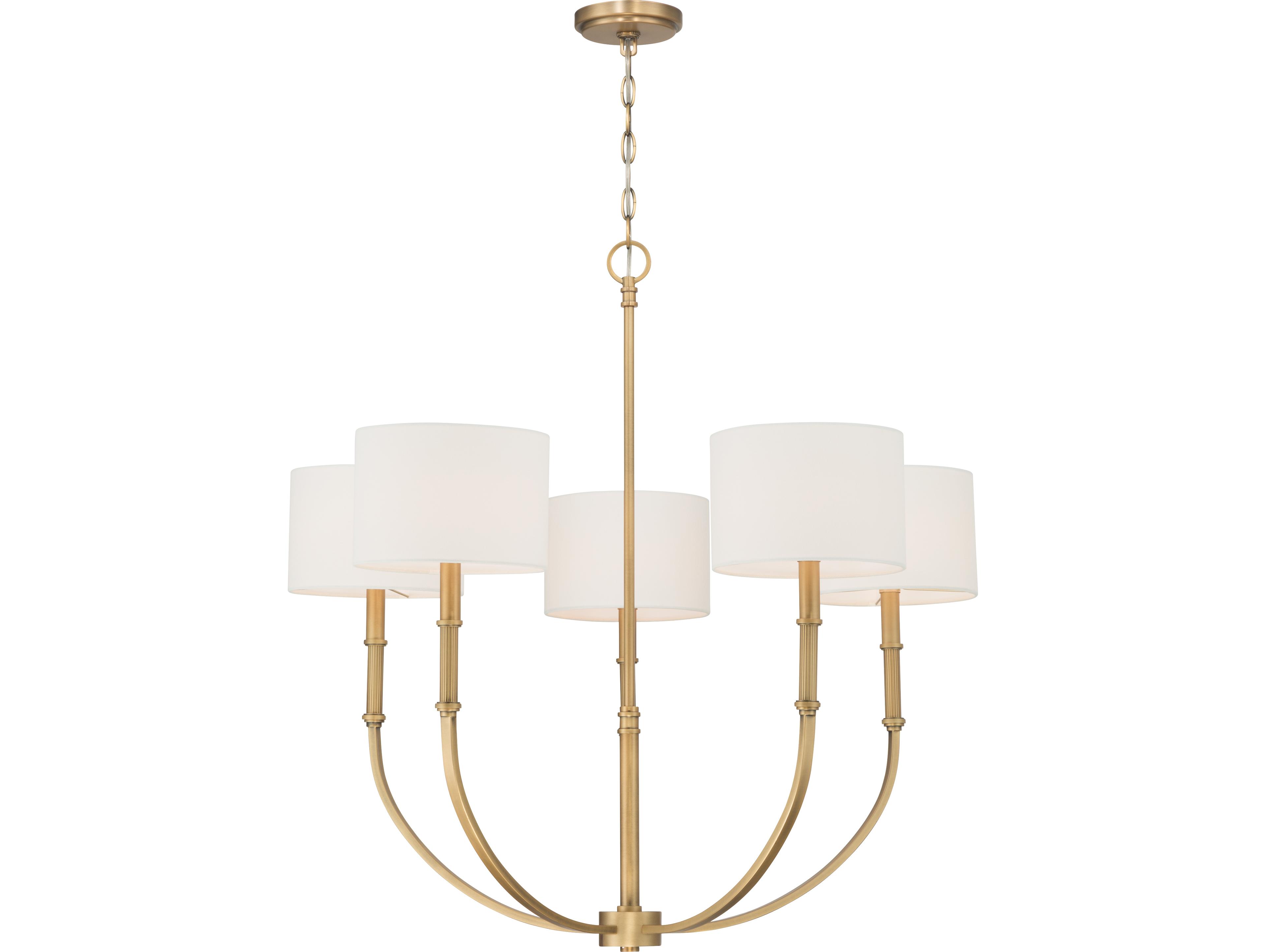Minka Lavery Molvene 5-Light Legacy Brass Drum Chandelier